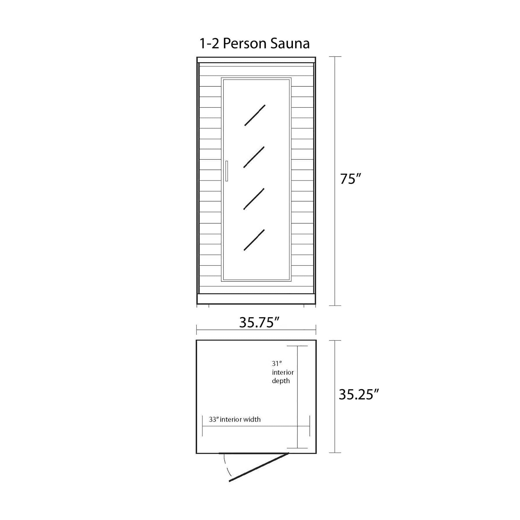 HeatWave 2 Person 6 Carbon Indoor FAR Infrared Sauna - Image 5