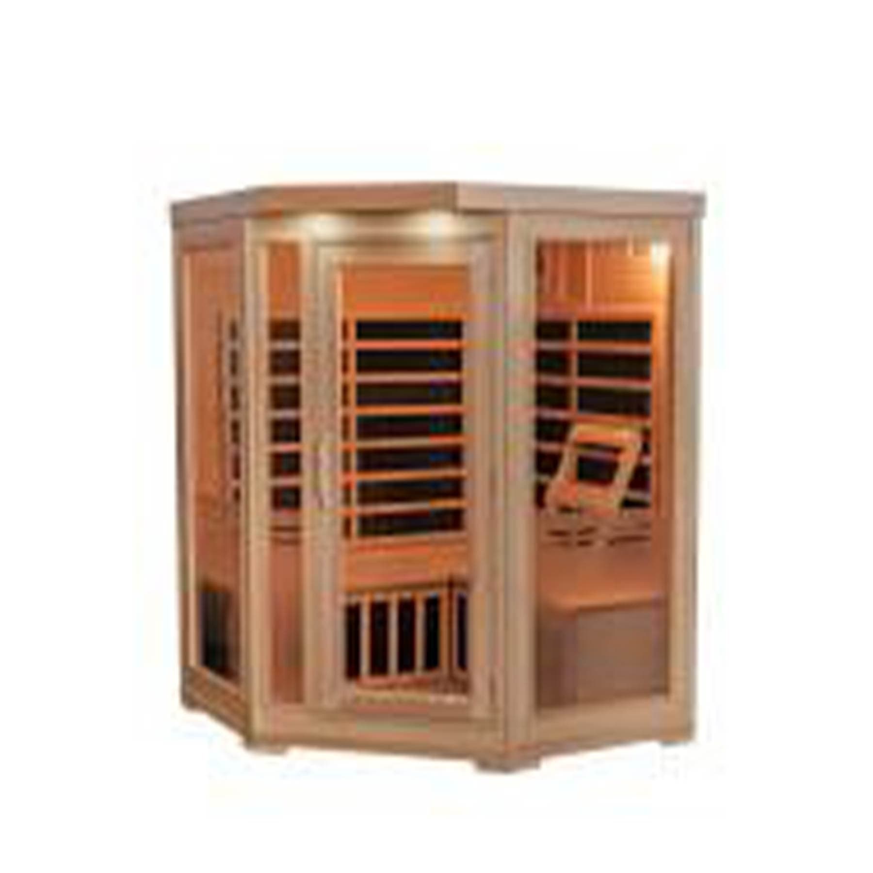 HeatWave Sonoma 3 Person 7 Carbon Corner Indoor FAR Infrared Sauna - Image 3