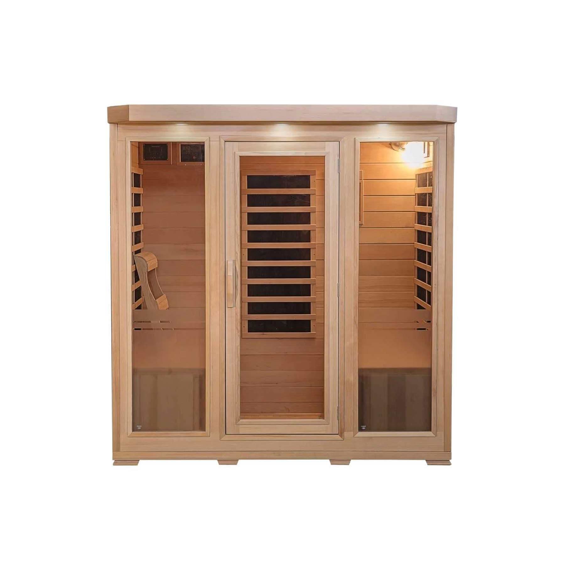 HeatWave Sonoma 4 Person 9 Carbon Indoor FAR Infrared Sauna - Image 2