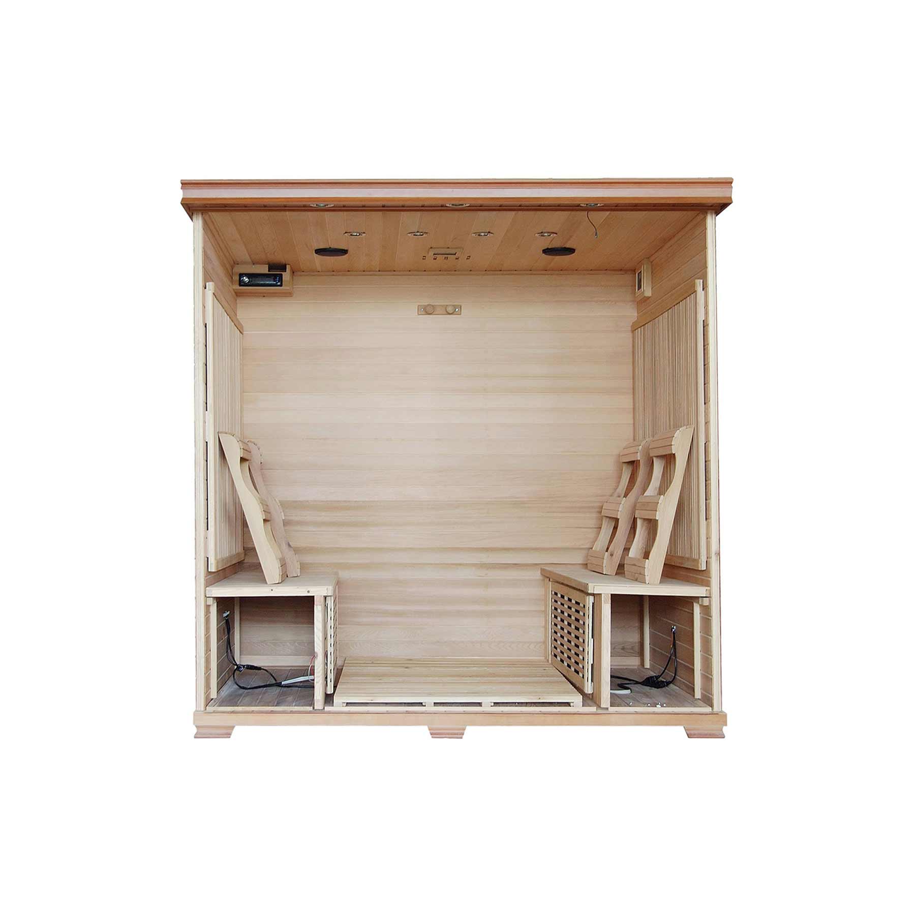 HeatWave Great Bear 6 Person 10 Carbon Indoor Low-EMF Infrared Sauna - Image 2