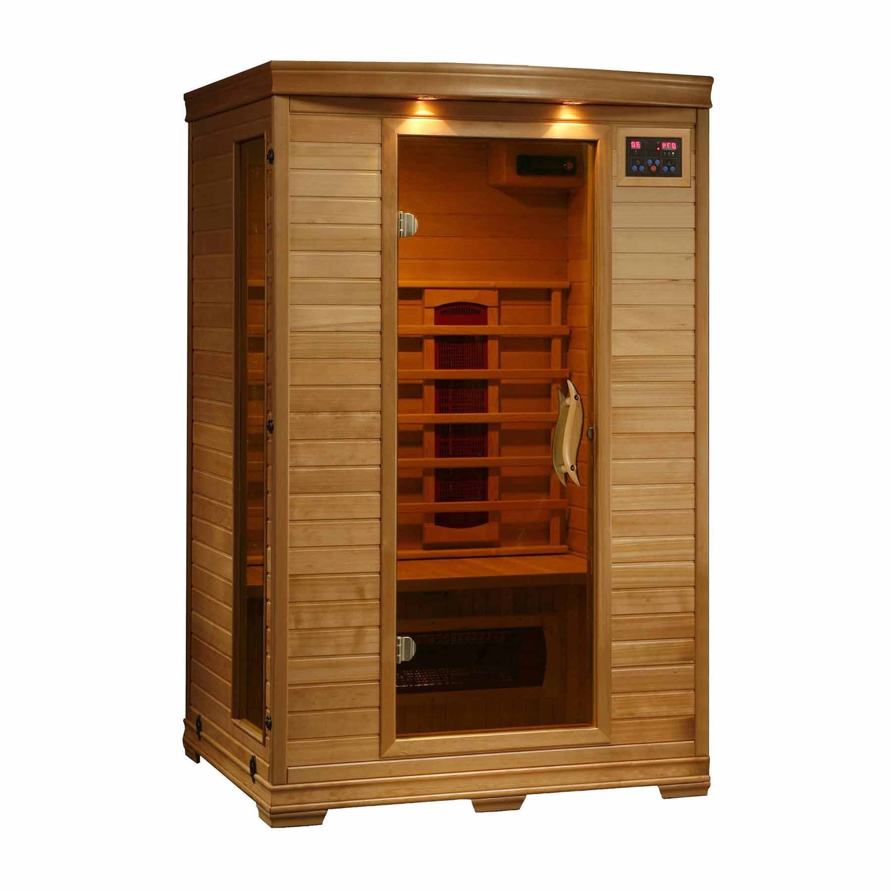 HeatWave Coronado 2 Person 5 Ceramic Indoor FAR Infrared Sauna - Image 2