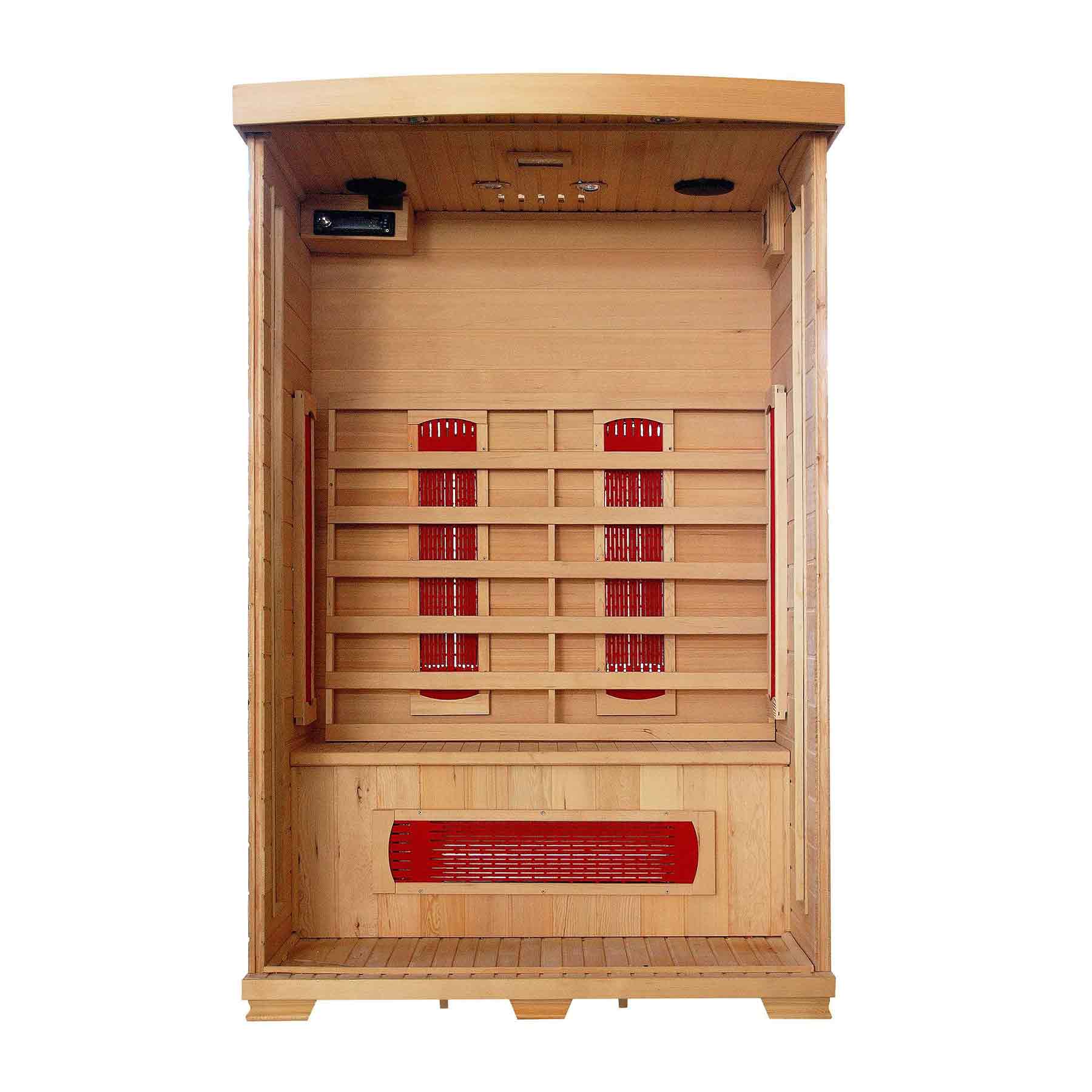 HeatWave Coronado 2 Person 5 Ceramic Indoor FAR Infrared Sauna - Image 3