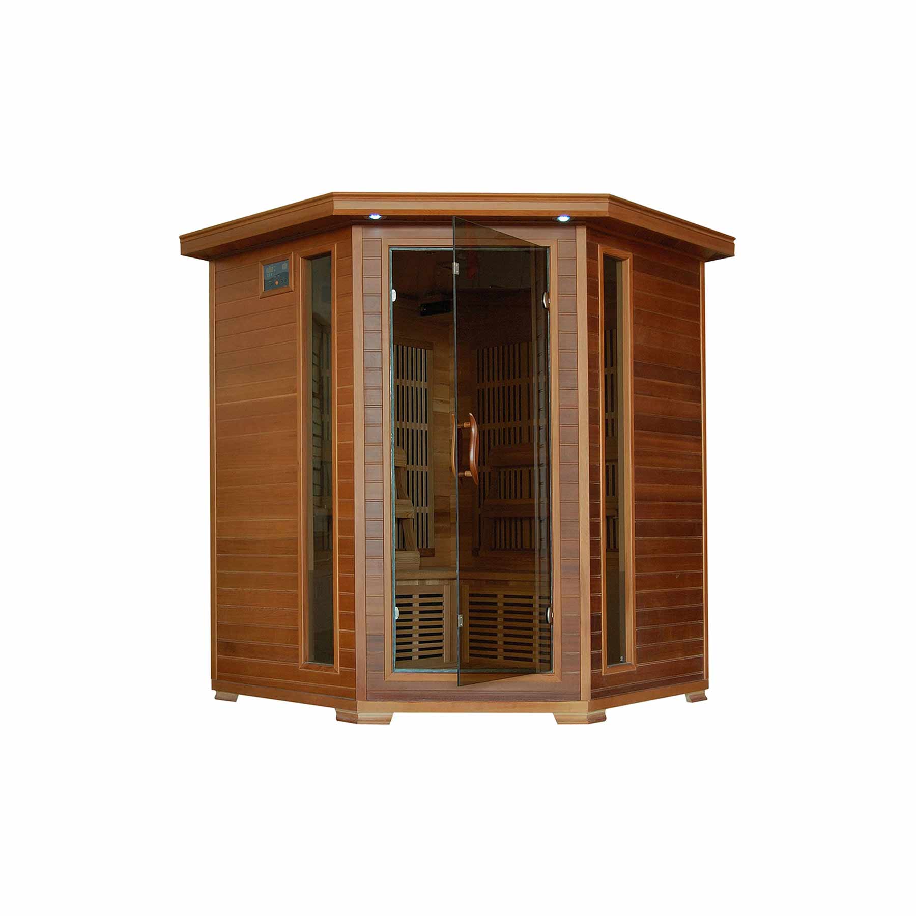 HeatWave Whistler 4 Person 10 Carbon Corner Indoor Low-EMF Infrared Sauna