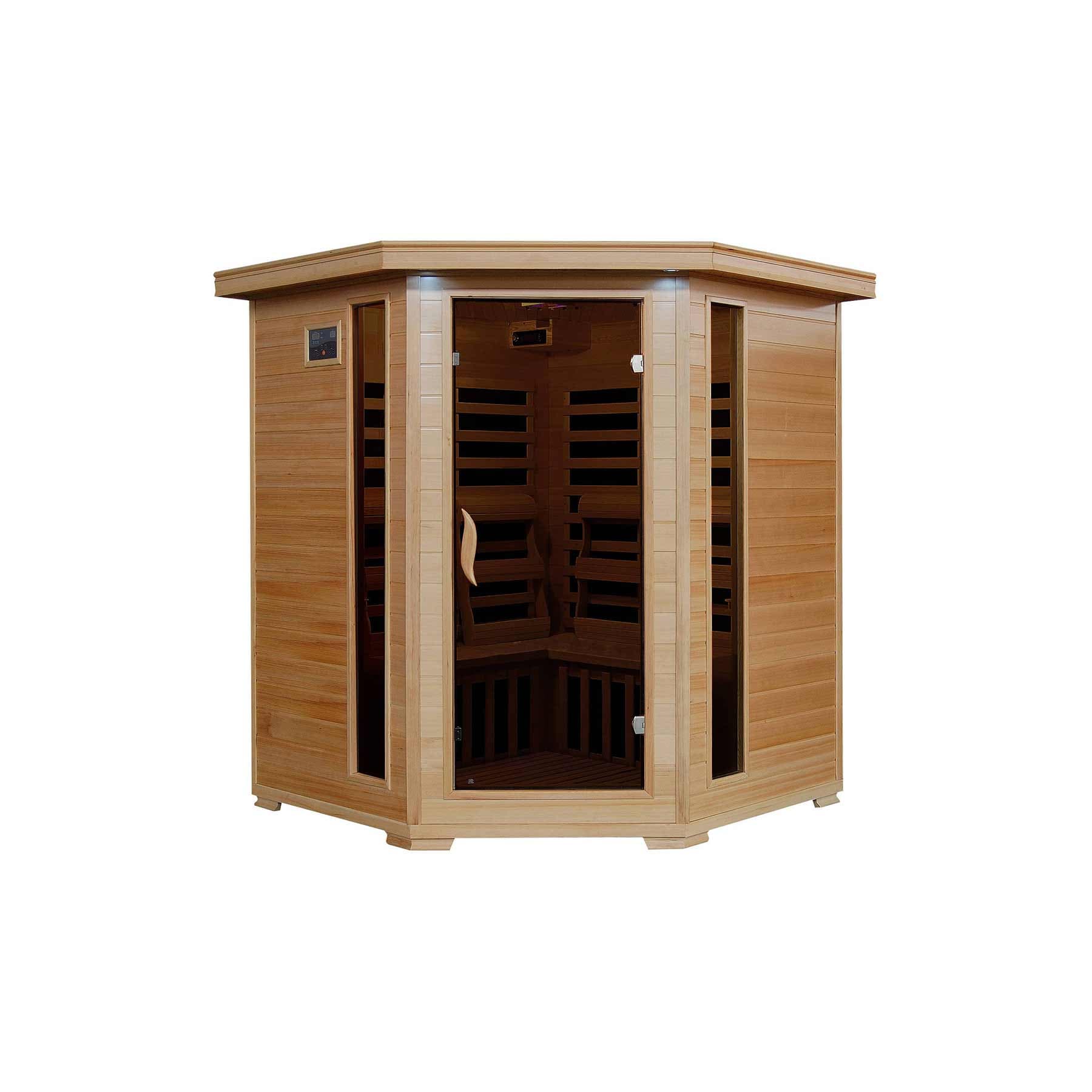 HeatWave Tucson 4 Person 10 Carbon Corner Indoor Infrared Sauna