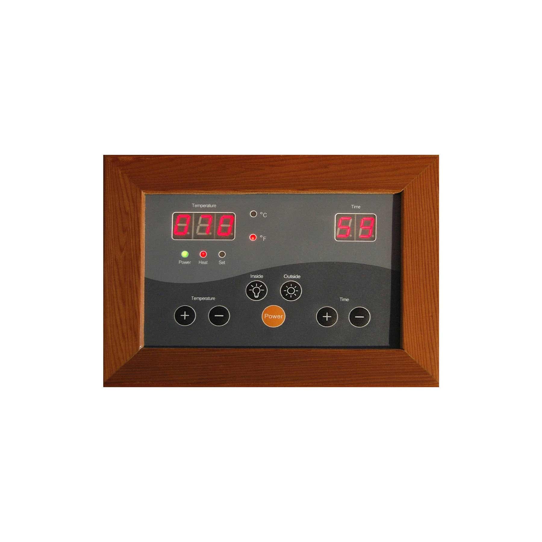 HeatWave Yukon 2 Person 6 Carbon Indoor Ultra Low-EMF Infrared Sauna - Image 3