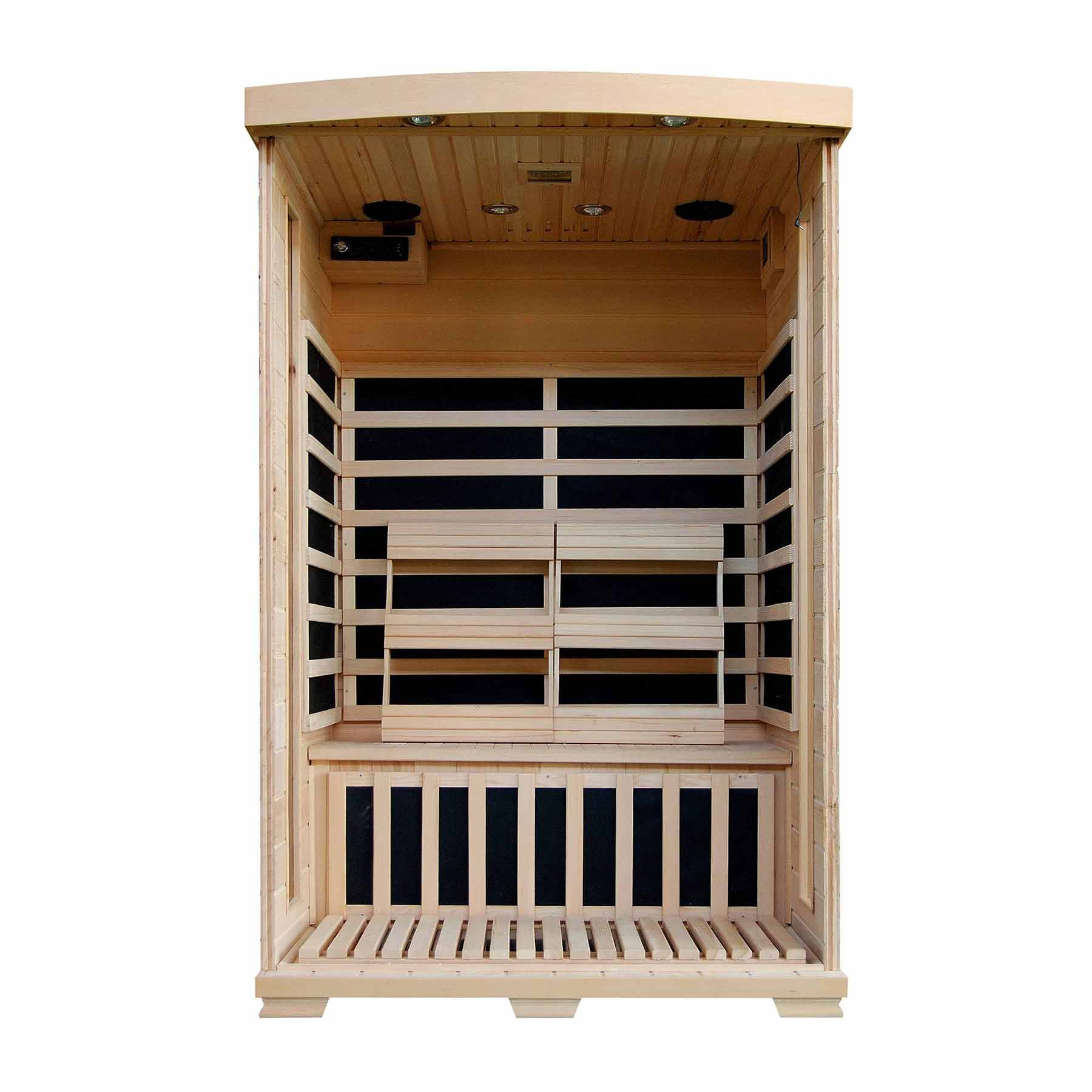 HeatWave Coronado 2 Person 6 Carbon Indoor Low-EMF FAR Infrared Sauna - Image 3