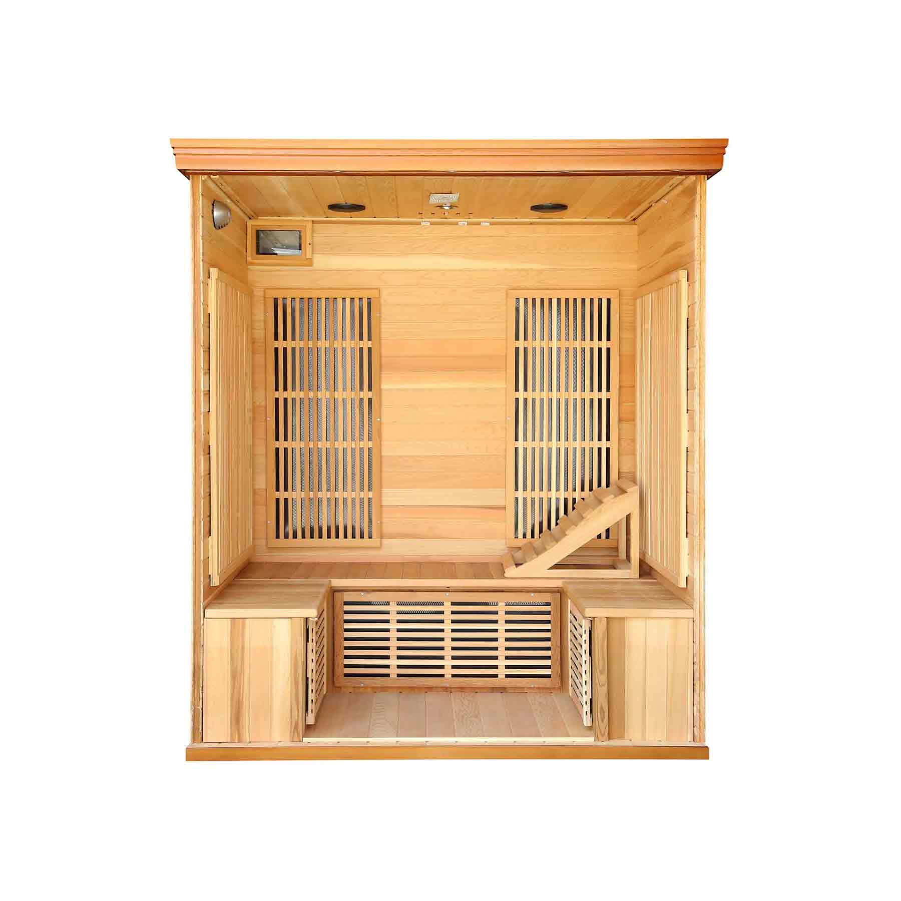 HeatWave Elite 4 Person 9 Carbon Indoor Low-EMF Infrared Sauna - Image 3