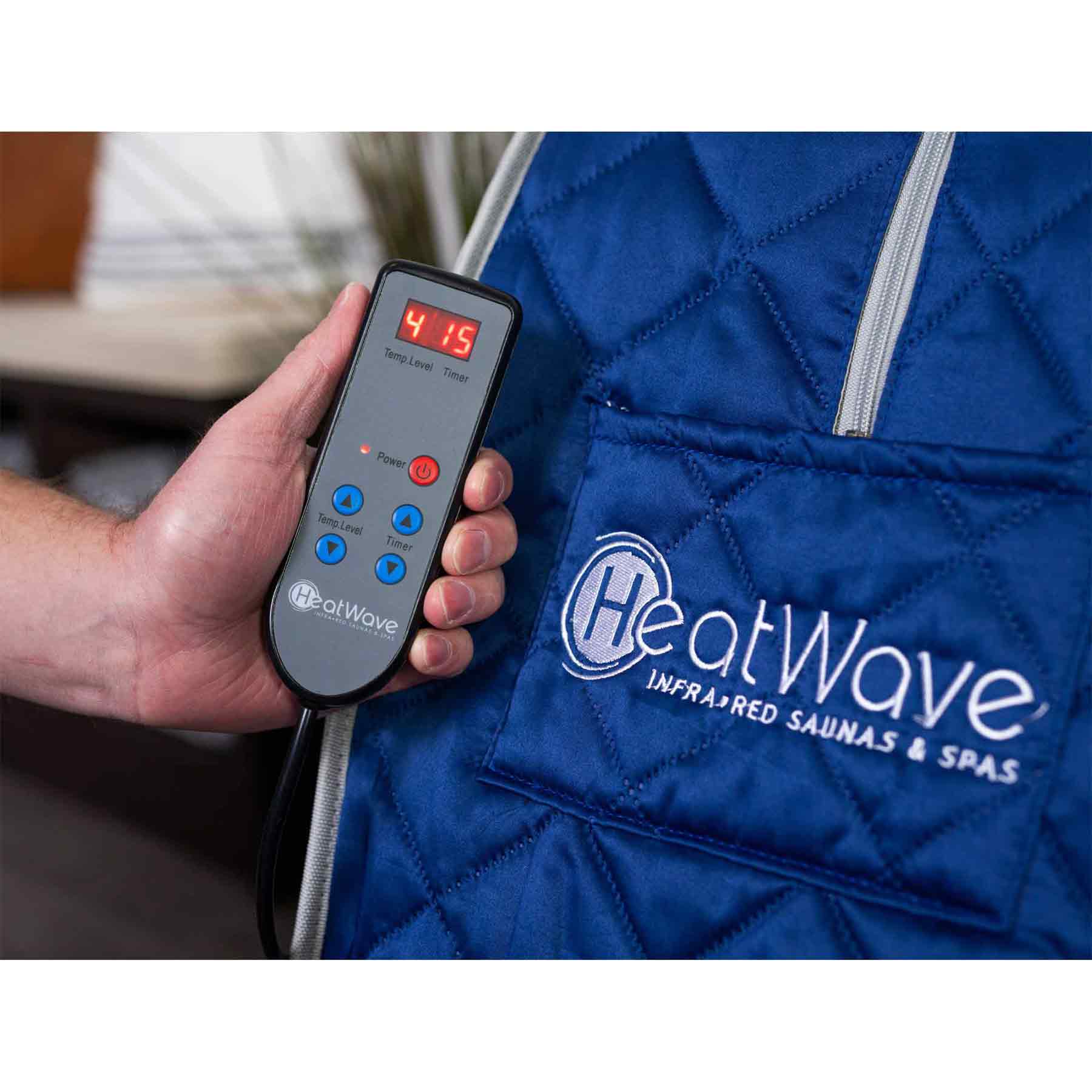 HeatWave Liberty 1 Person 3 Carbon Blue Portable Sauna - Image 3