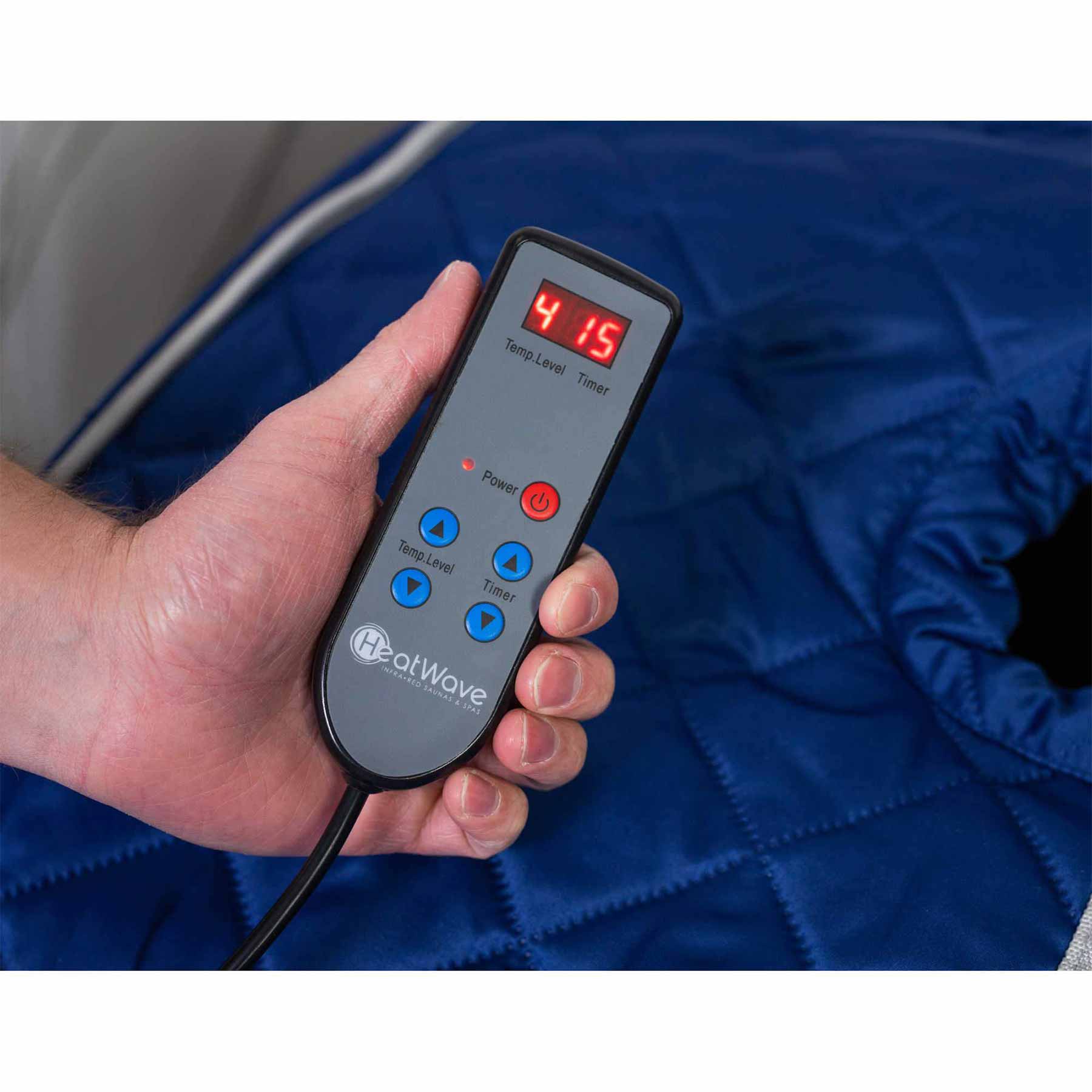 HeatWave Liberty 1 Person 3 Carbon Blue Portable Sauna - Image 4