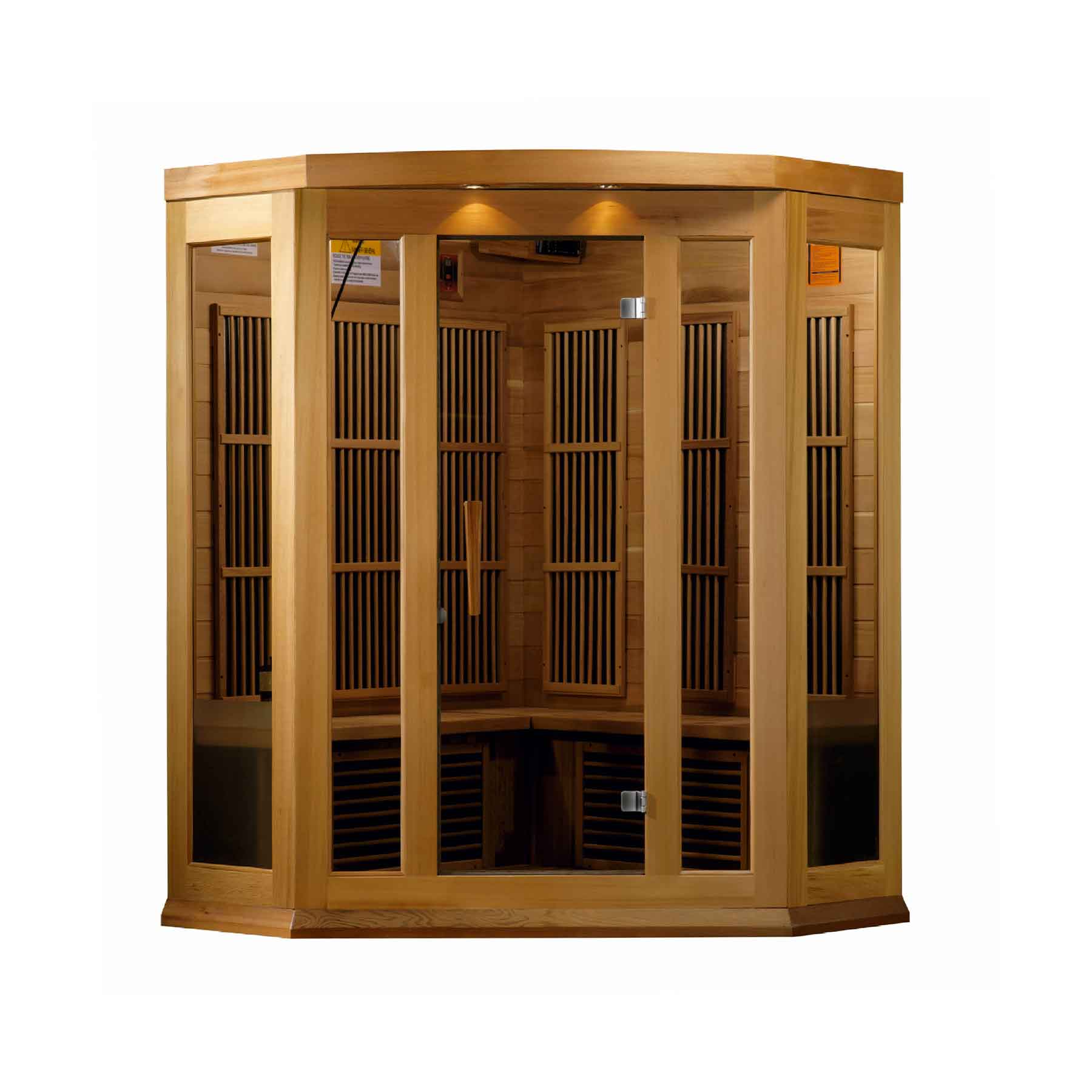 Maxxus 3 Person 9 Panels Low EMF Red Cedar Indoor FAR Infrared Sauna - Image 2