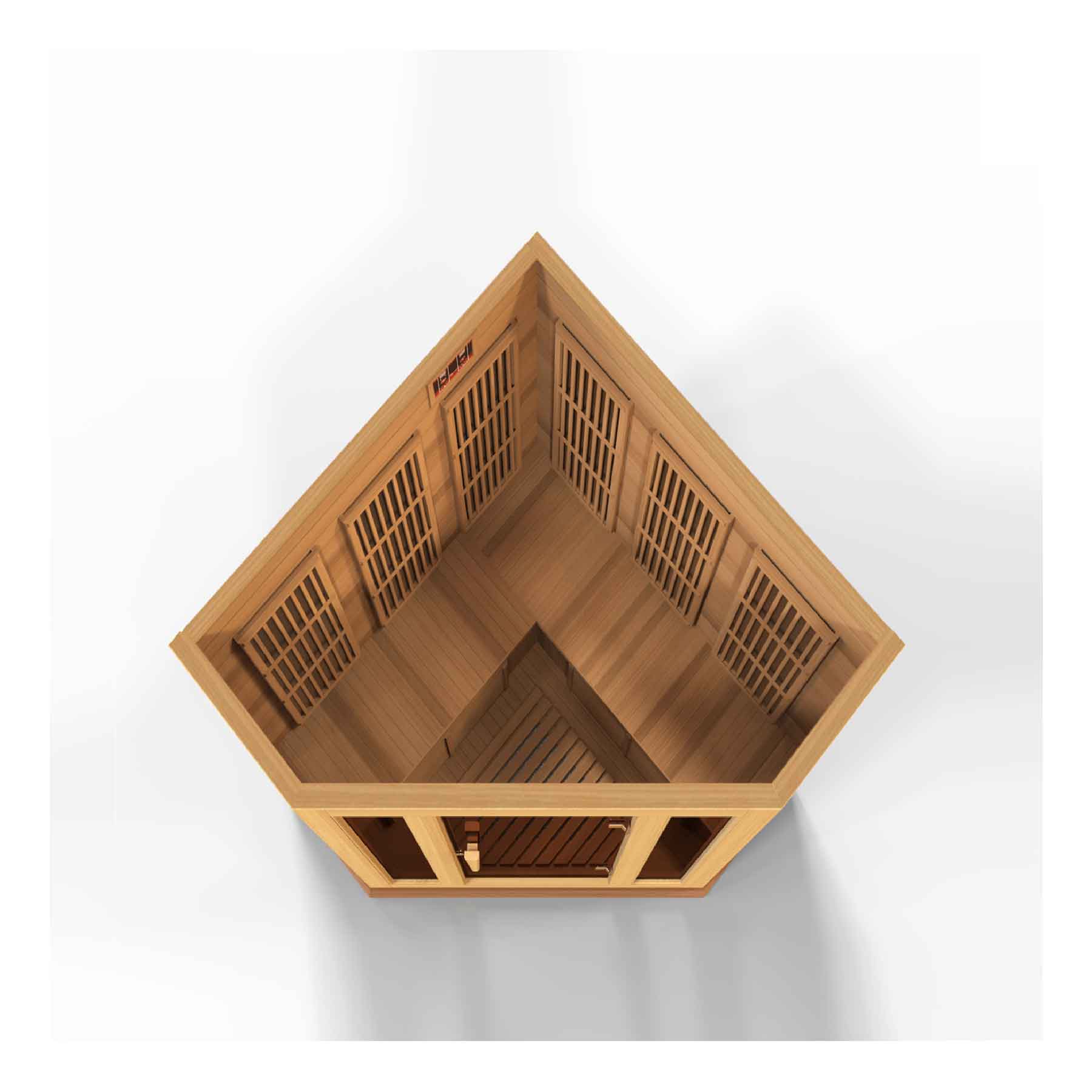 Maxxus 3 Person 9 Panels Low EMF Red Cedar Indoor FAR Infrared Sauna - Image 5