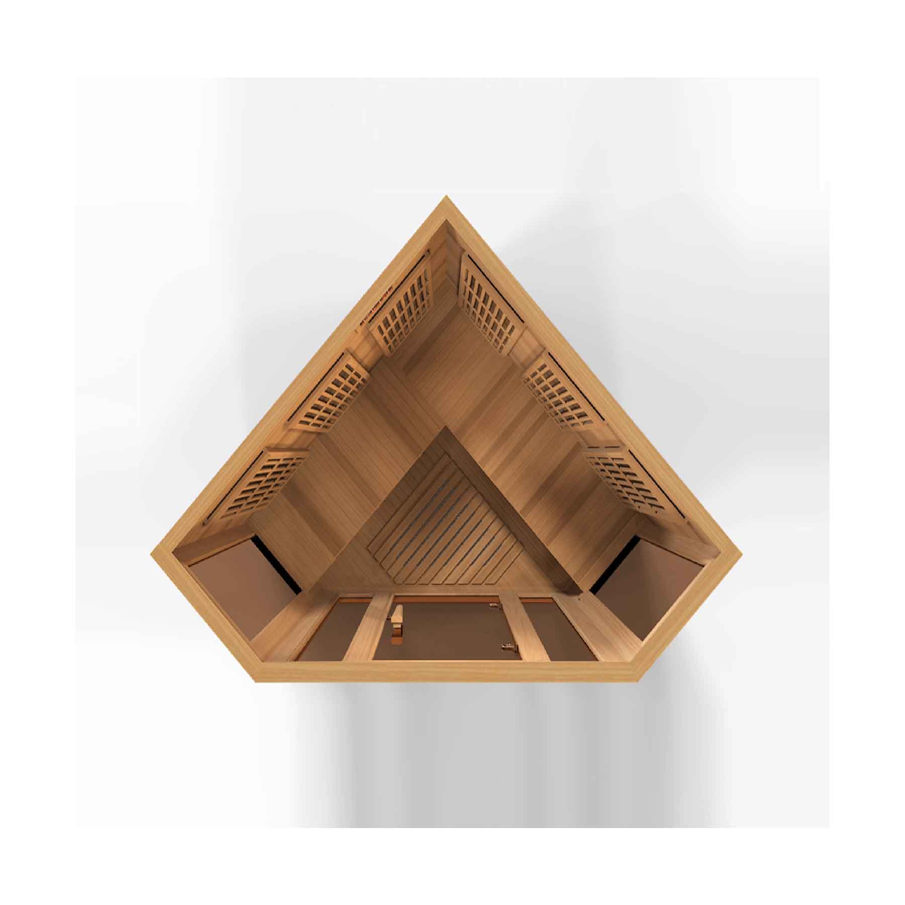 Maxxus 3 Person 9 Panels Low EMF Red Cedar Indoor FAR Infrared Sauna - Image 6