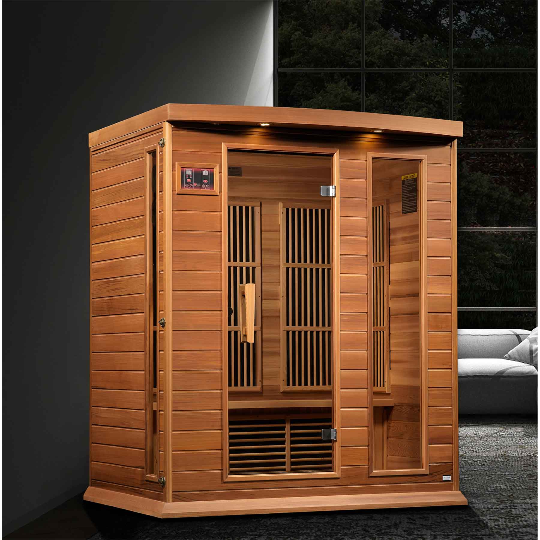 Maxxus Avignon 3 Person Near Zero EMF Indoor FAR Infrared Sauna - Image 4