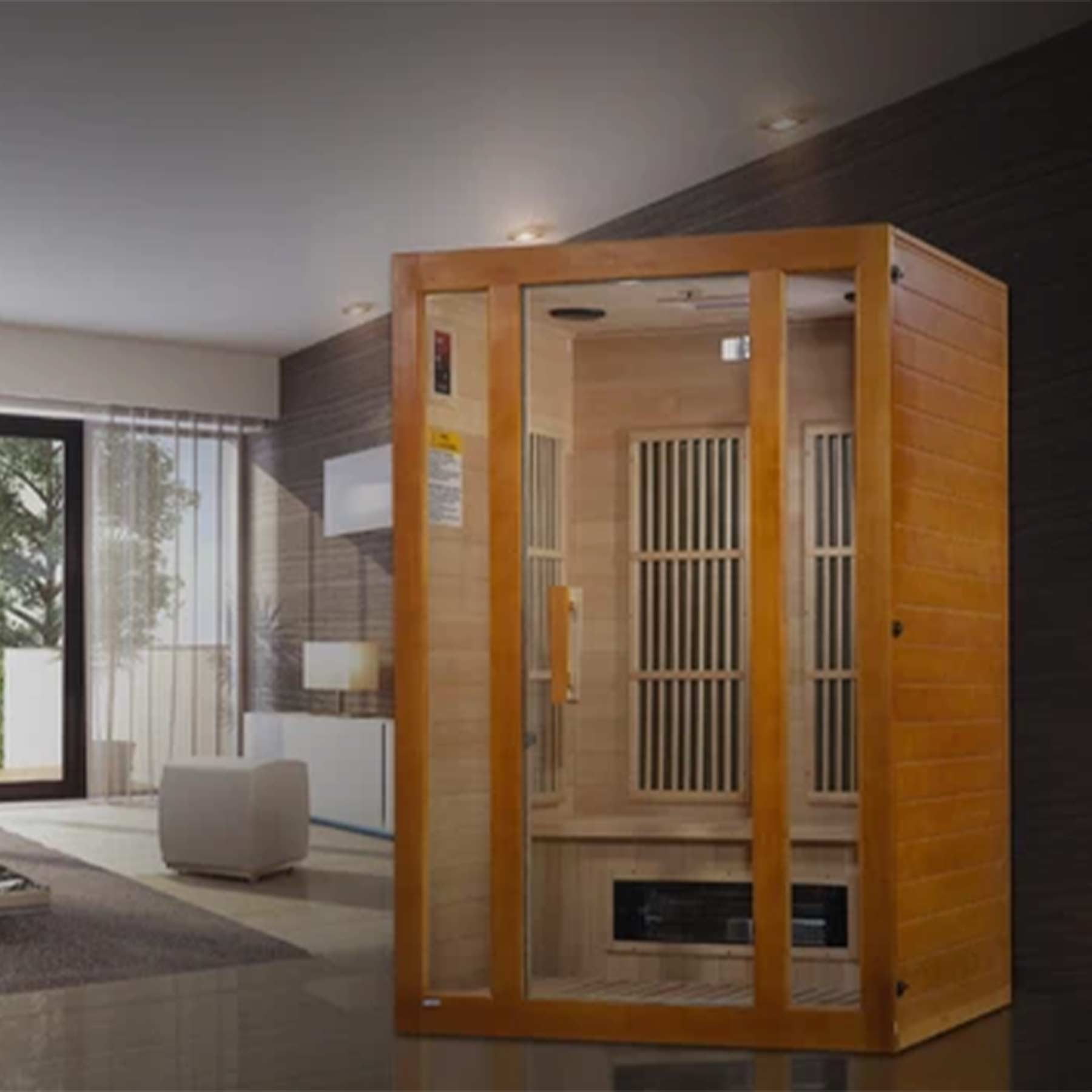 Maxxus Aspen 2 Person Dual Tech Low EMF Indoor FAR Infrared Sauna - Image 9