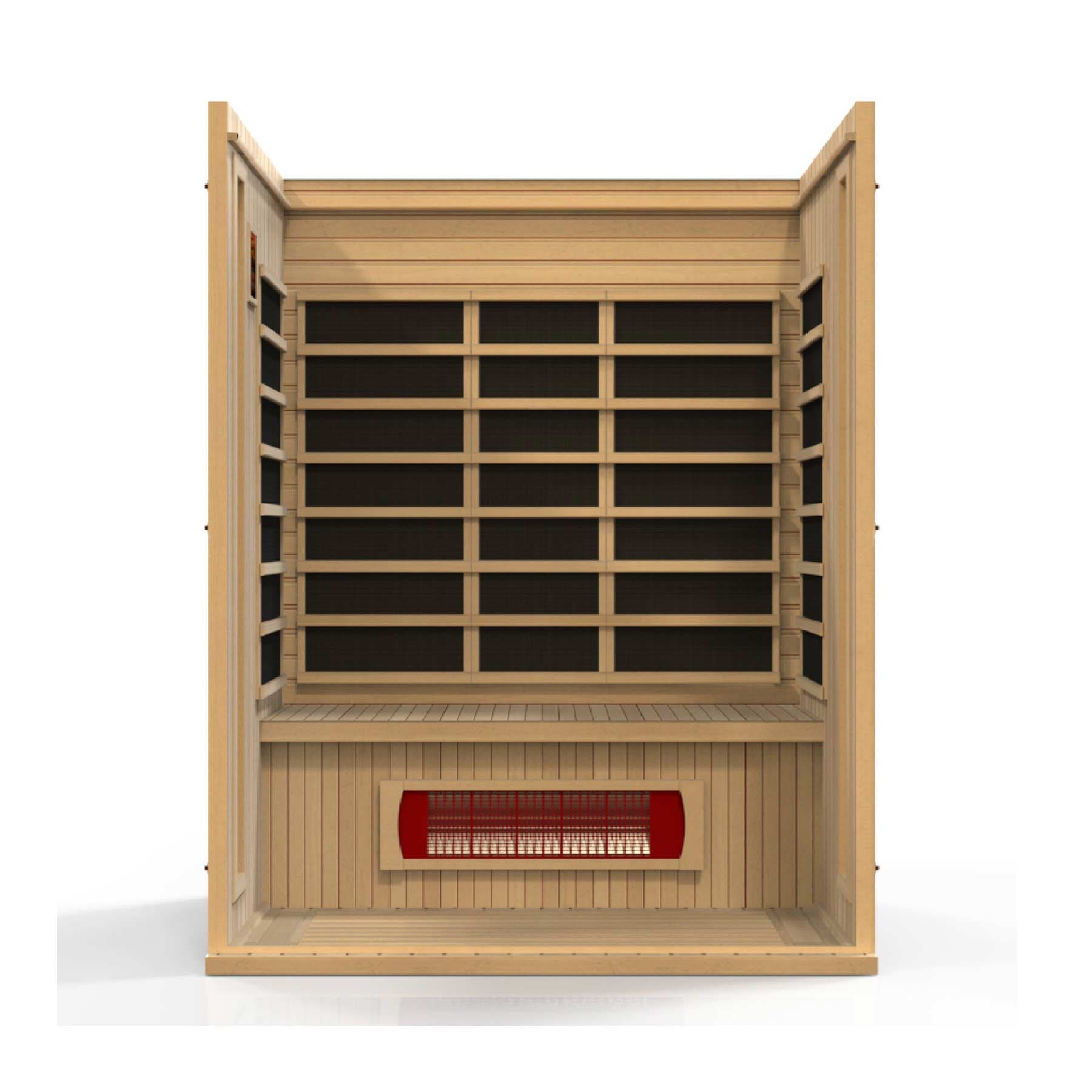 Maxxus Trinity 3 Person Dual Tech Low EMF Indoor FAR Infrared Sauna - Image 4
