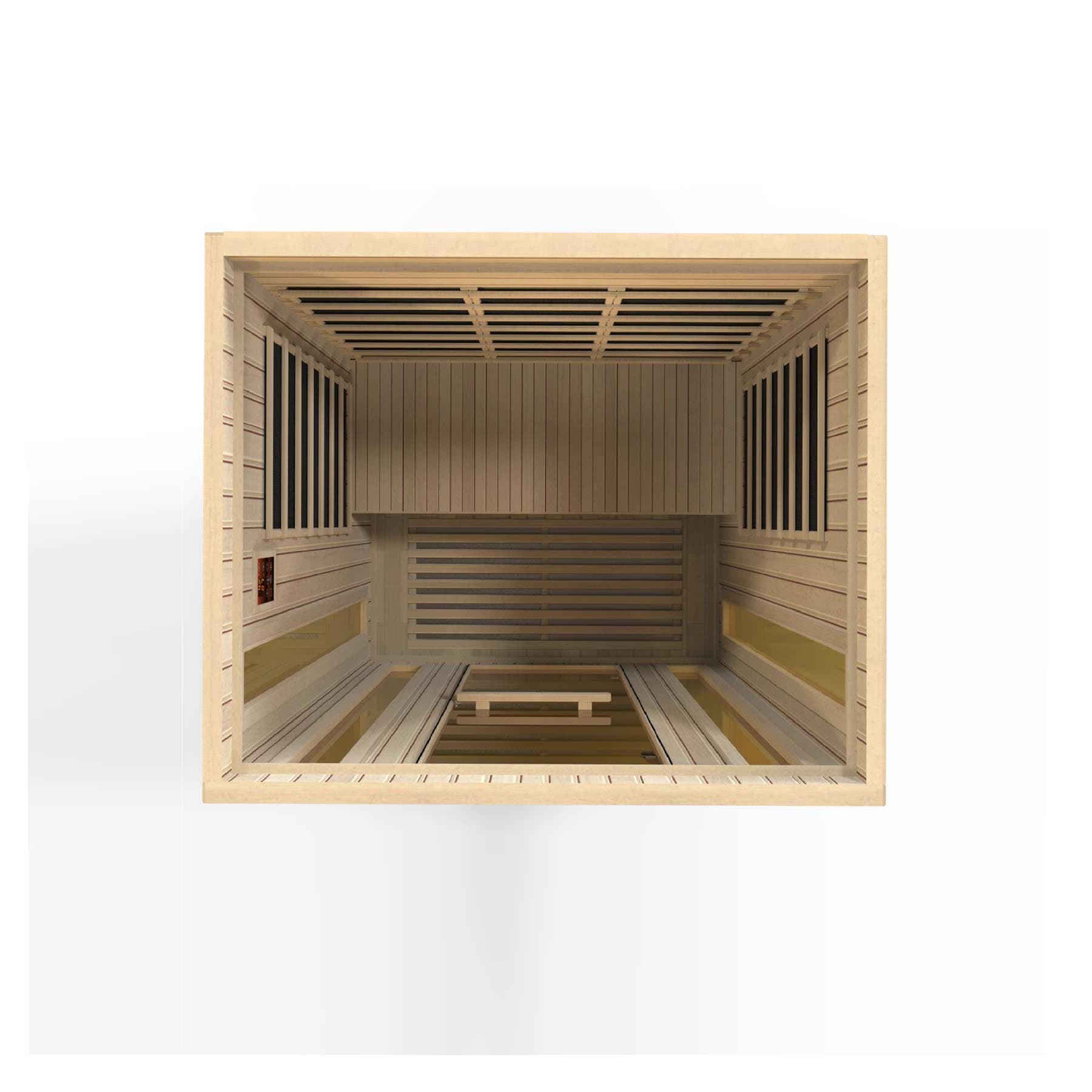 Maxxus Trinity 3 Person Dual Tech Low EMF Indoor FAR Infrared Sauna - Image 5
