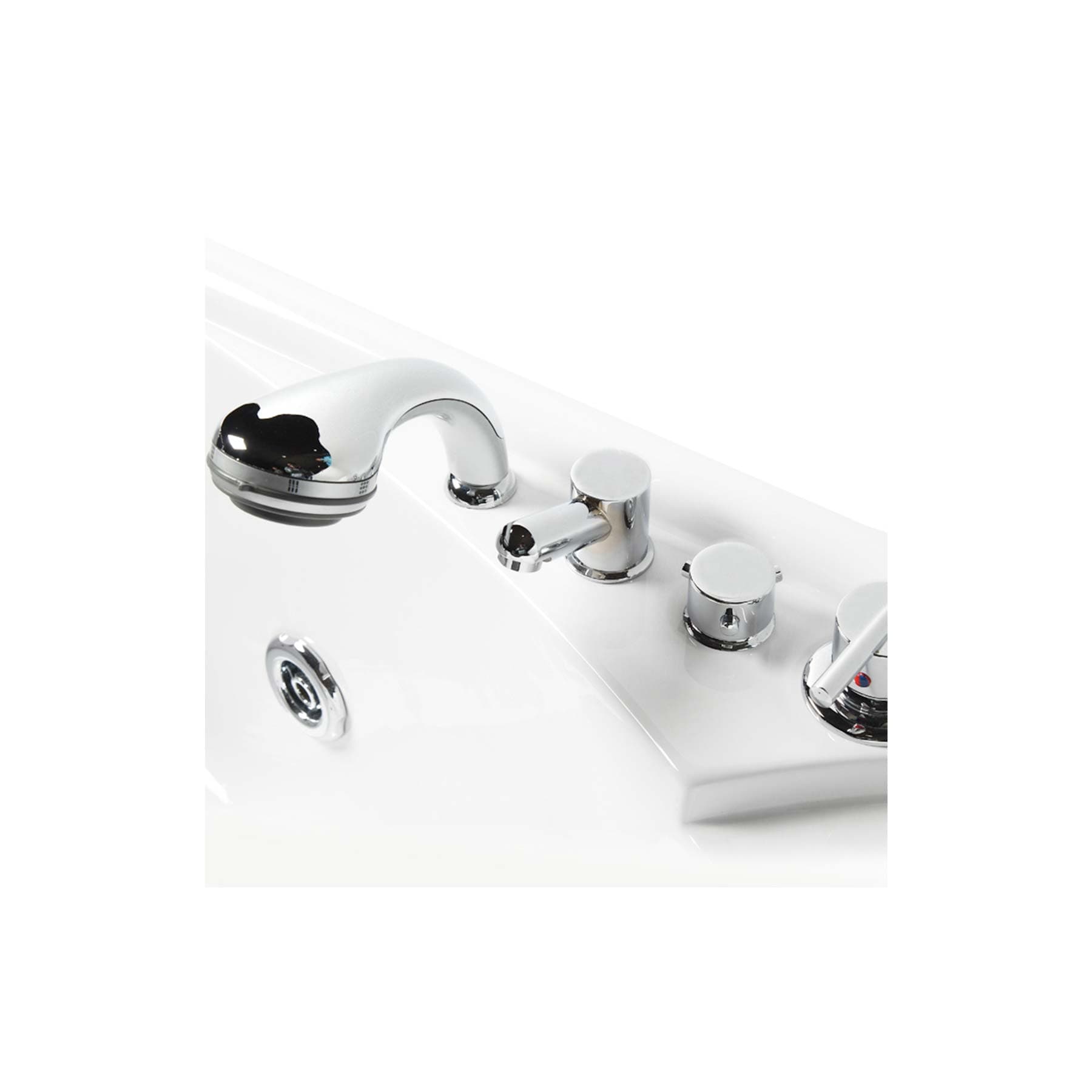 Mesa BT-150150 2 Person 16 Jetted Corner Whirlpool Bathtub - Image 4