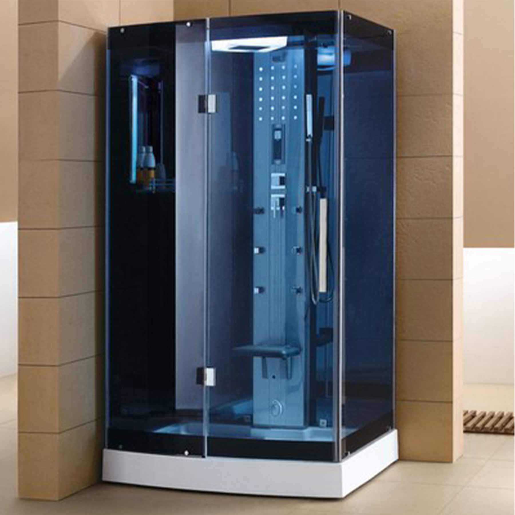 Mesa WS-300A 47L x 35W x 85H 1 Person Walk In Steam Shower - Image 1