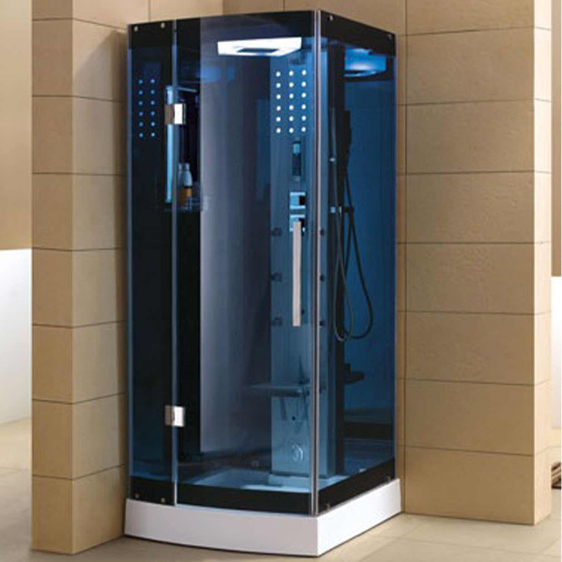 Mesa WS-301A 36L x 36W x 85H 1 Person Walk In Steam Shower