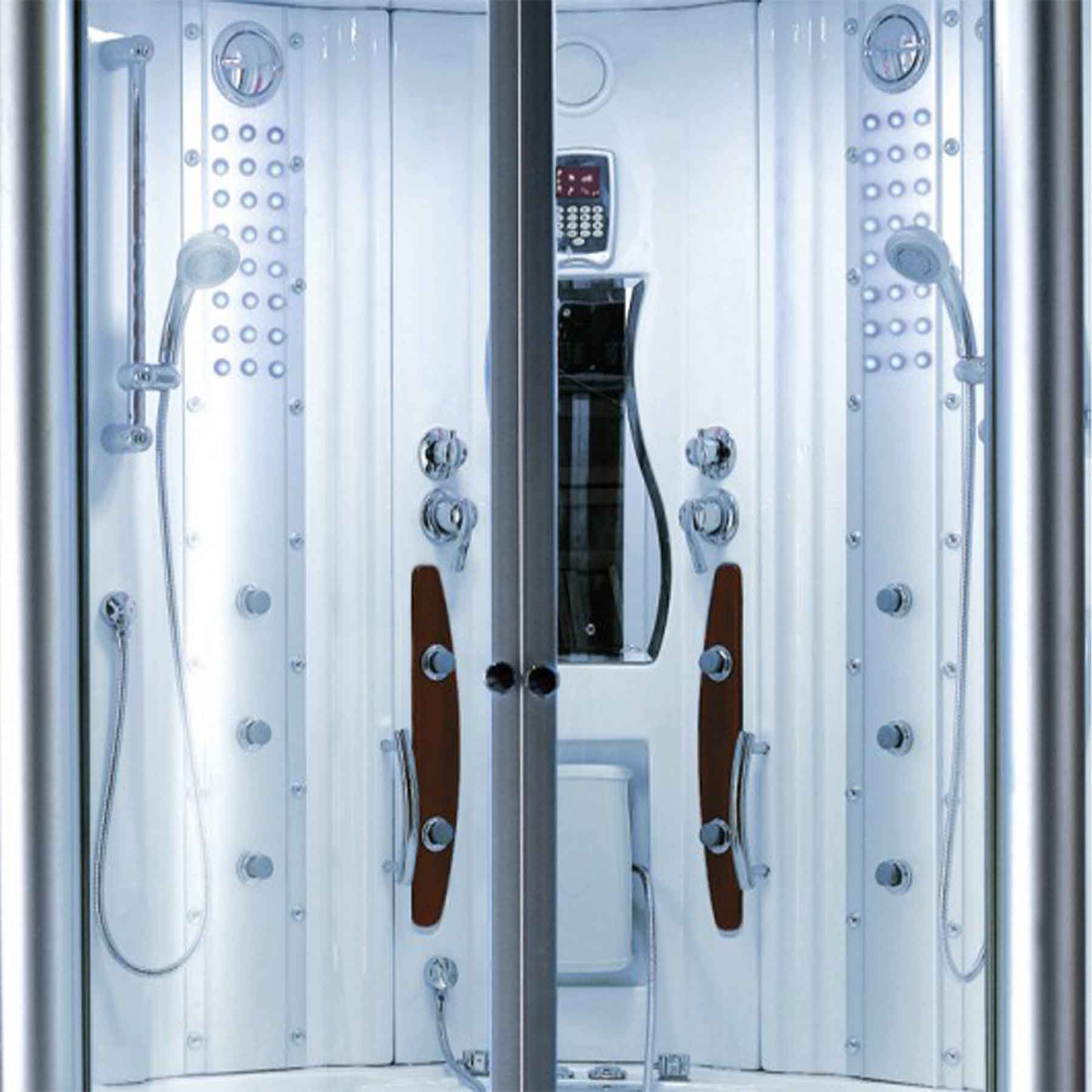 Mesa WS-608A 63L x 63W x 85H 2 Person Jetted Tub Steam Shower - Image 9