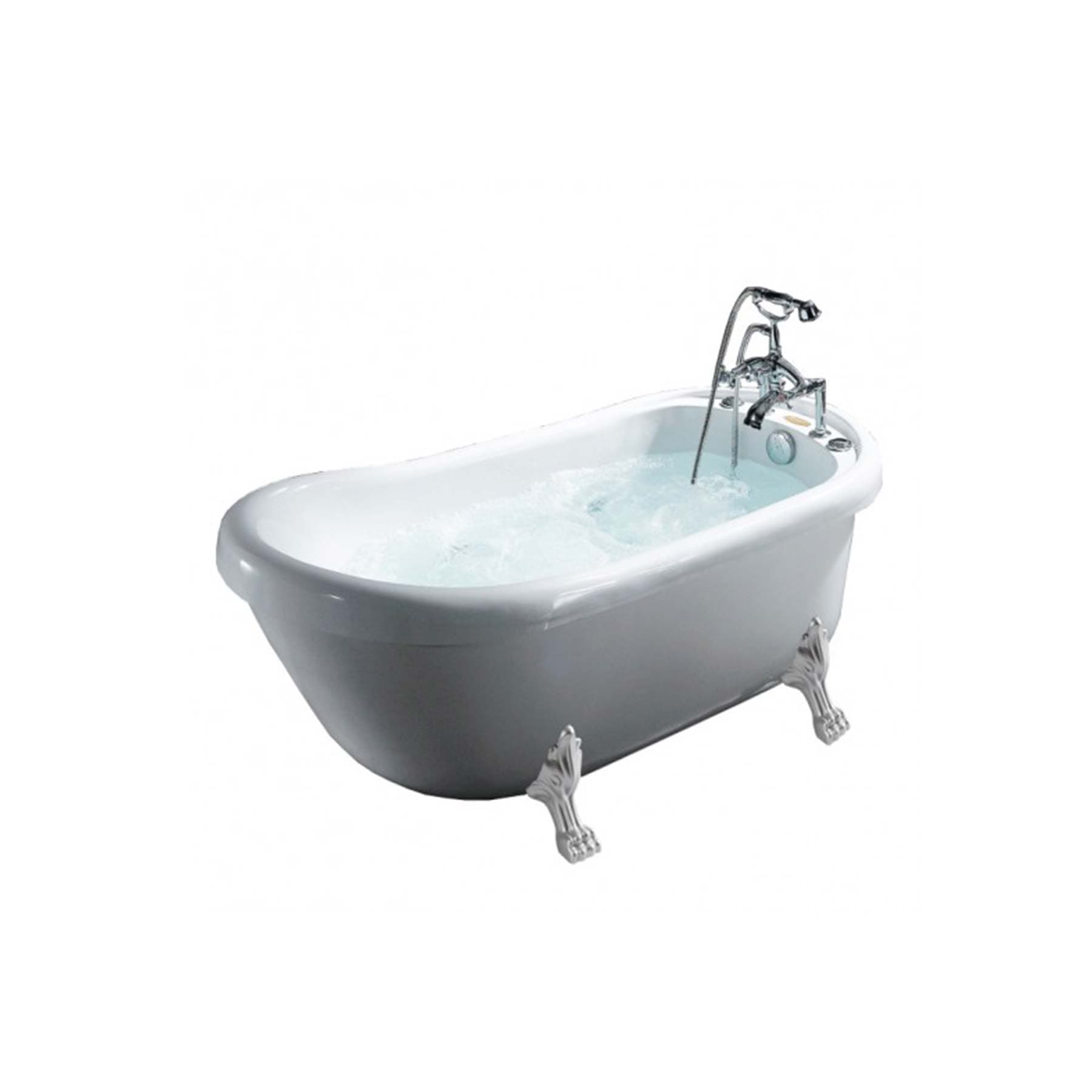 Mesa Malibu 1 Person 7 Jetted Free Standing Whirlpool Bathtub - Image 2