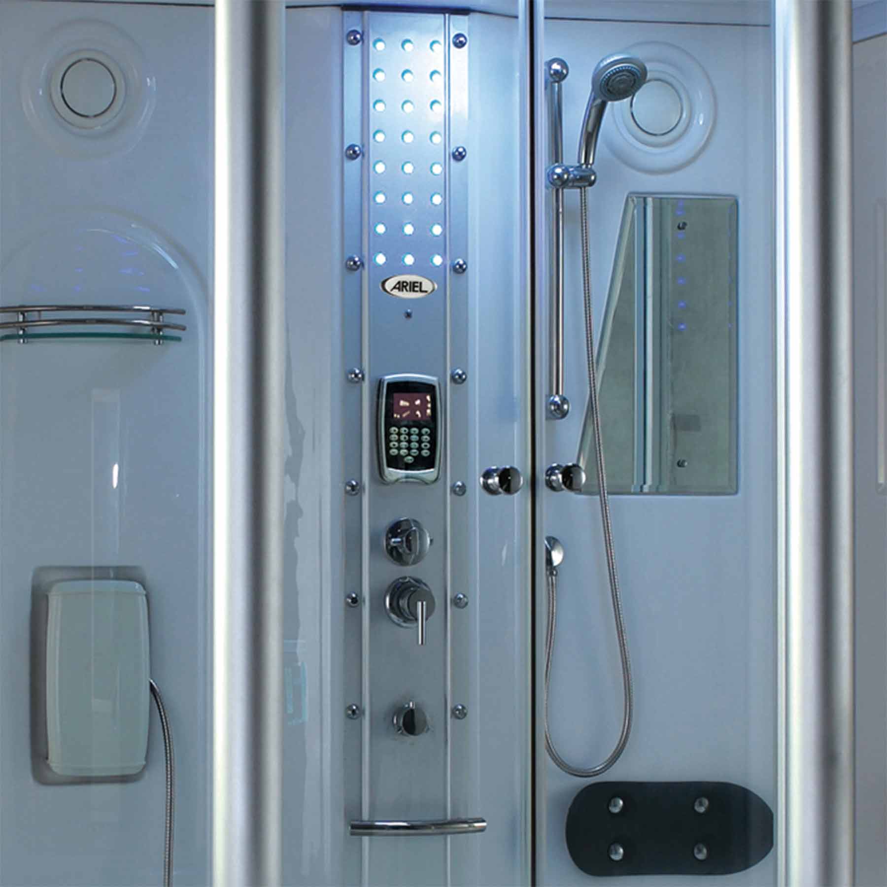 Mesa WS-807A 67L x 35W x 86H 2 Person Jetted Tub Steam Shower - Image 2