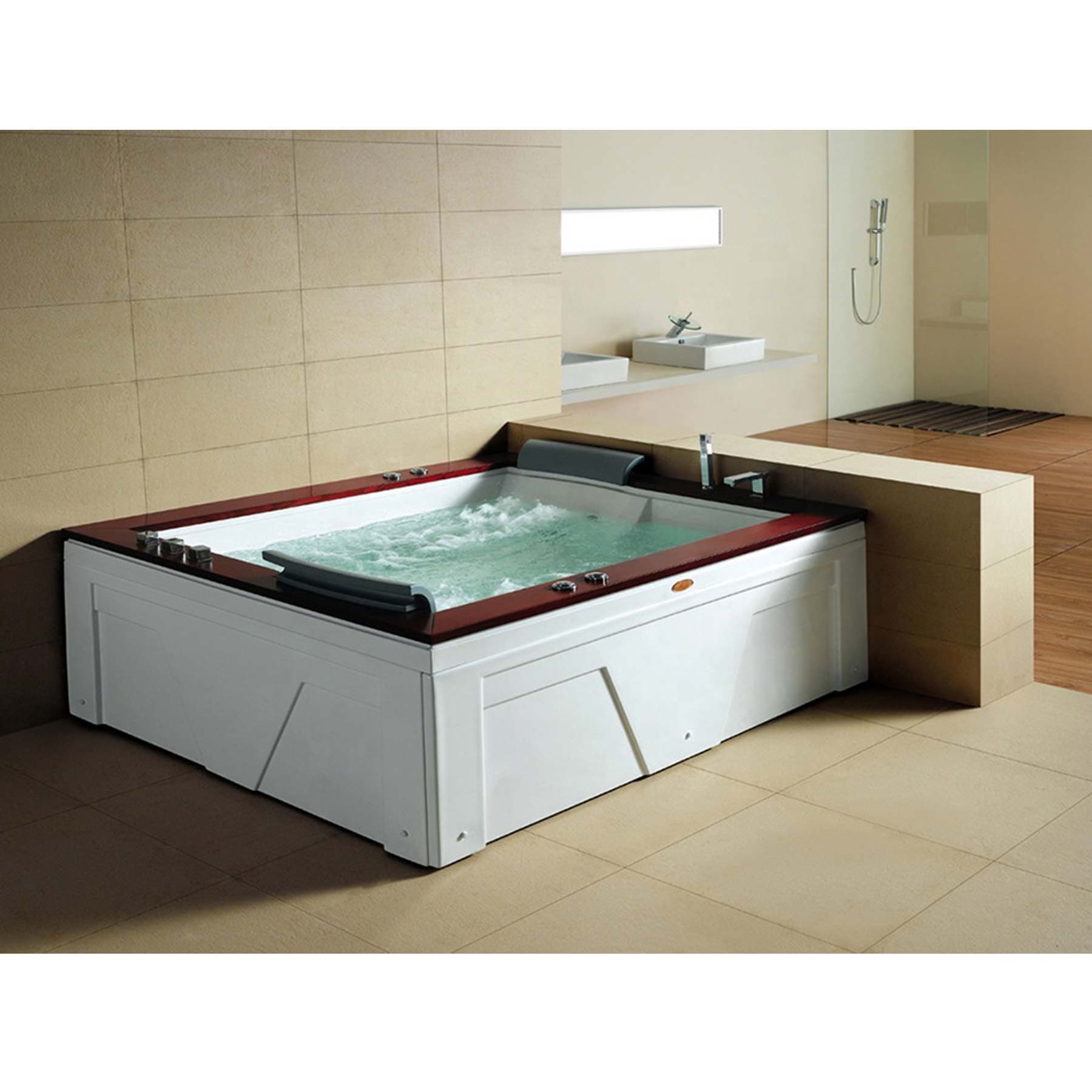 Mesa Monterey 2 Person 12 Jetted Rectangular Whirlpool Bathtub - Image 2