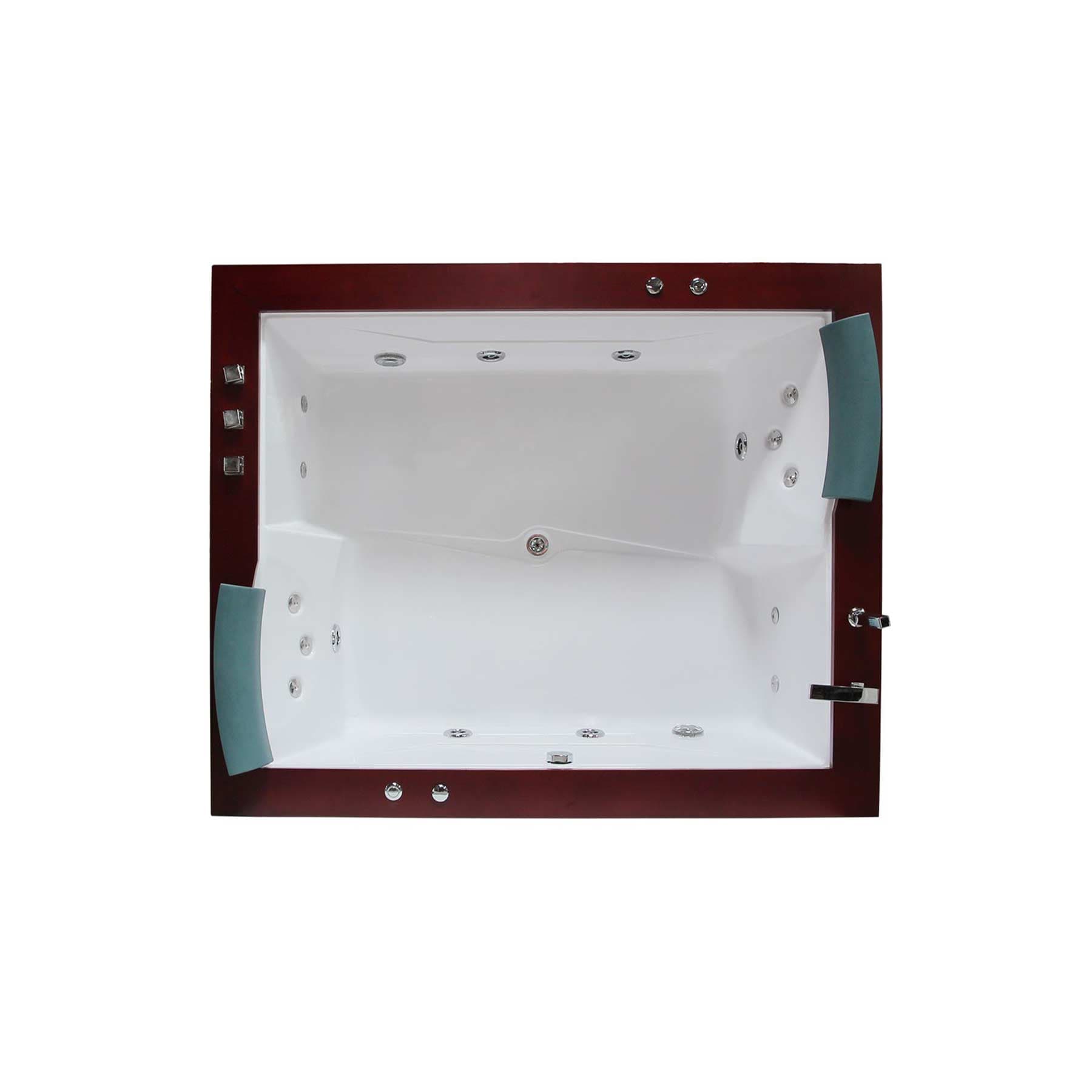 Mesa Monterey 2 Person 12 Jetted Rectangular Whirlpool Bathtub - Image 3