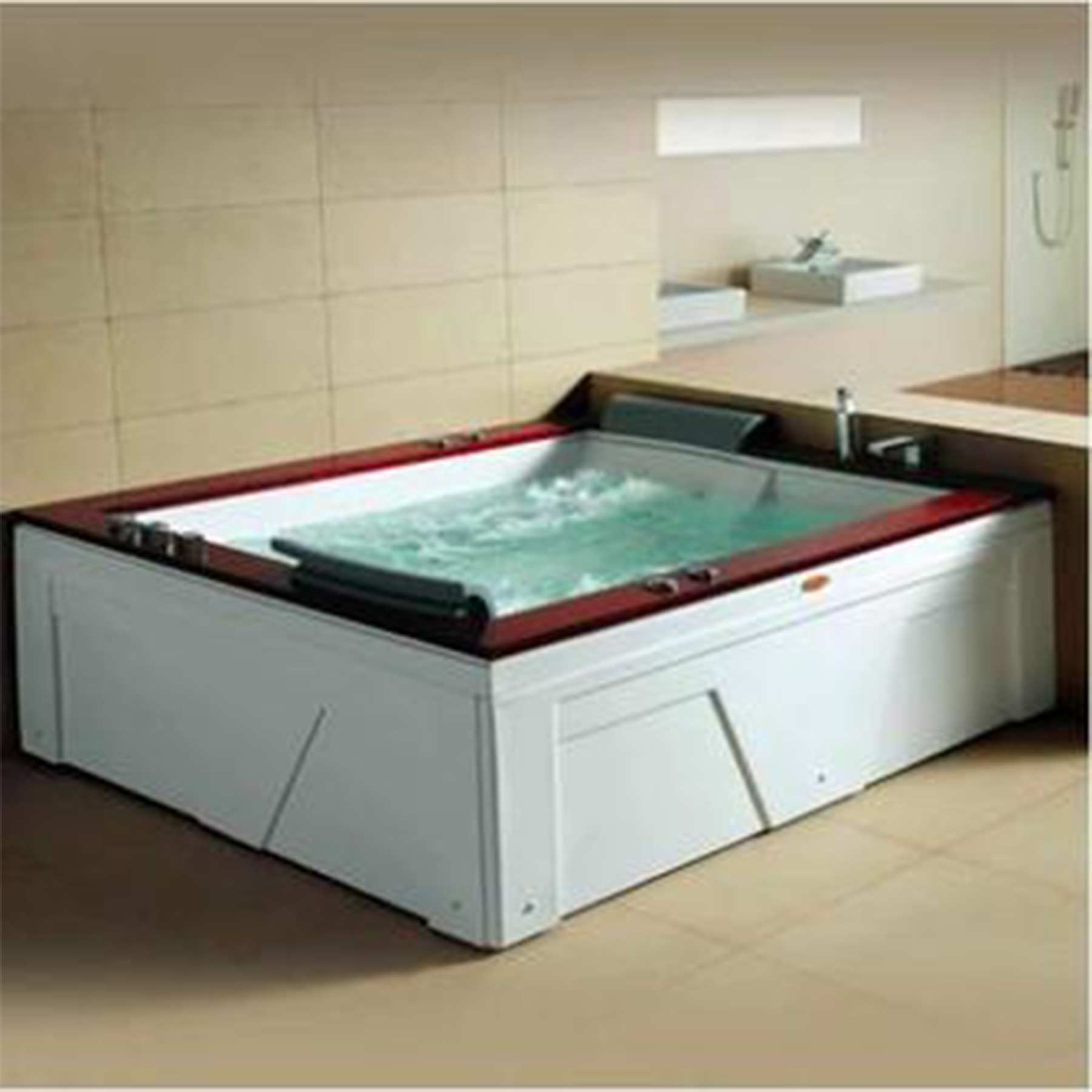 Mesa Monterey 2 Person 12 Jetted Rectangular Whirlpool Bathtub - Image 5