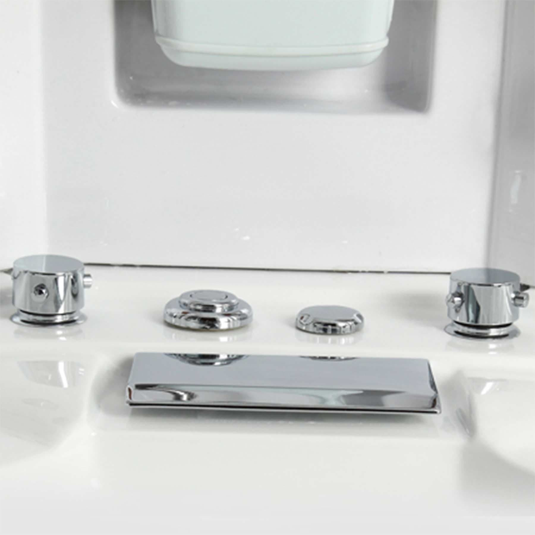 Mesa WS-600P 55L x 55W x 87H 1 Person Jetted Tub Steam Shower - Image 3