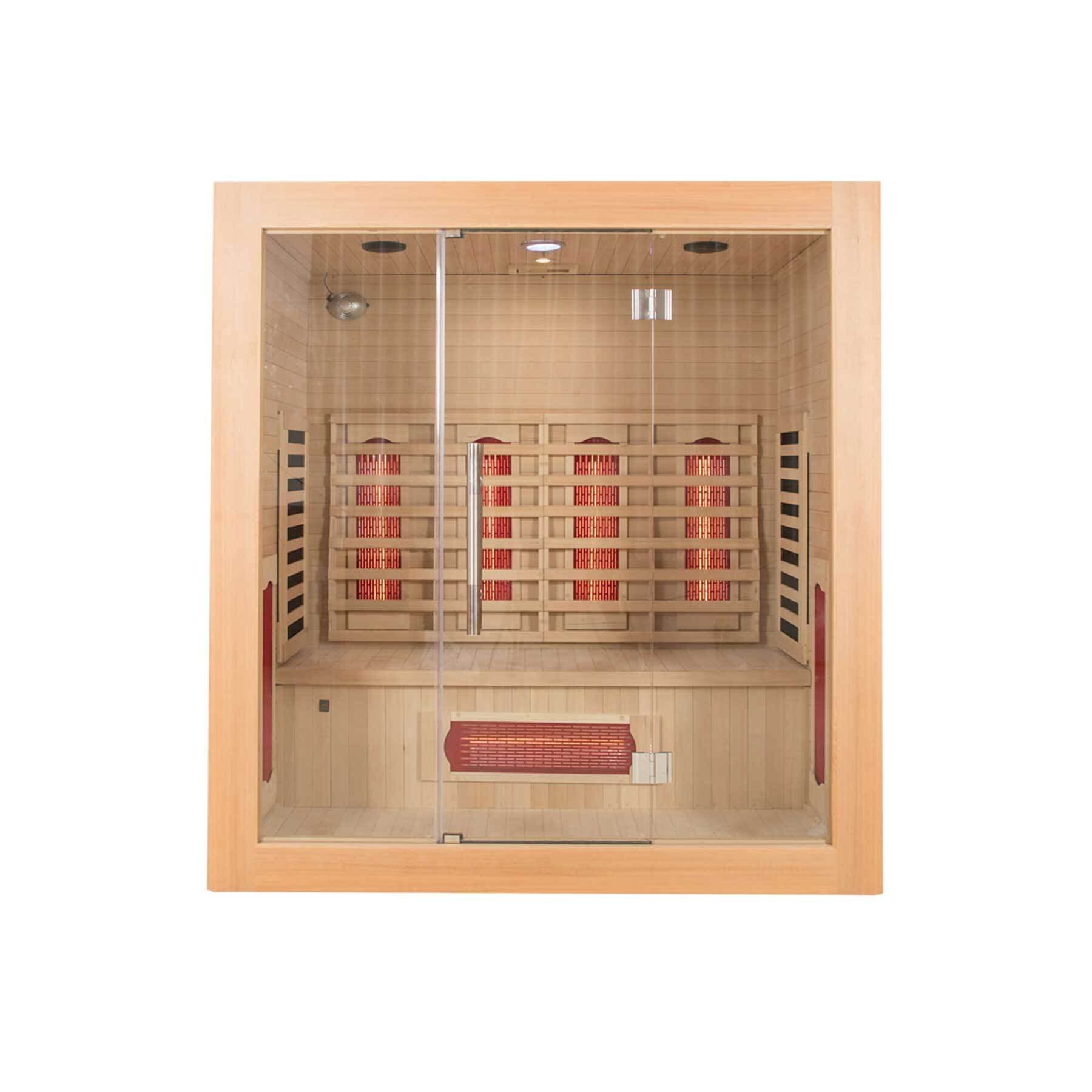 Miracle 4 Person 71L x 49W x 75H in Indoor Infrared Sauna - Image 2