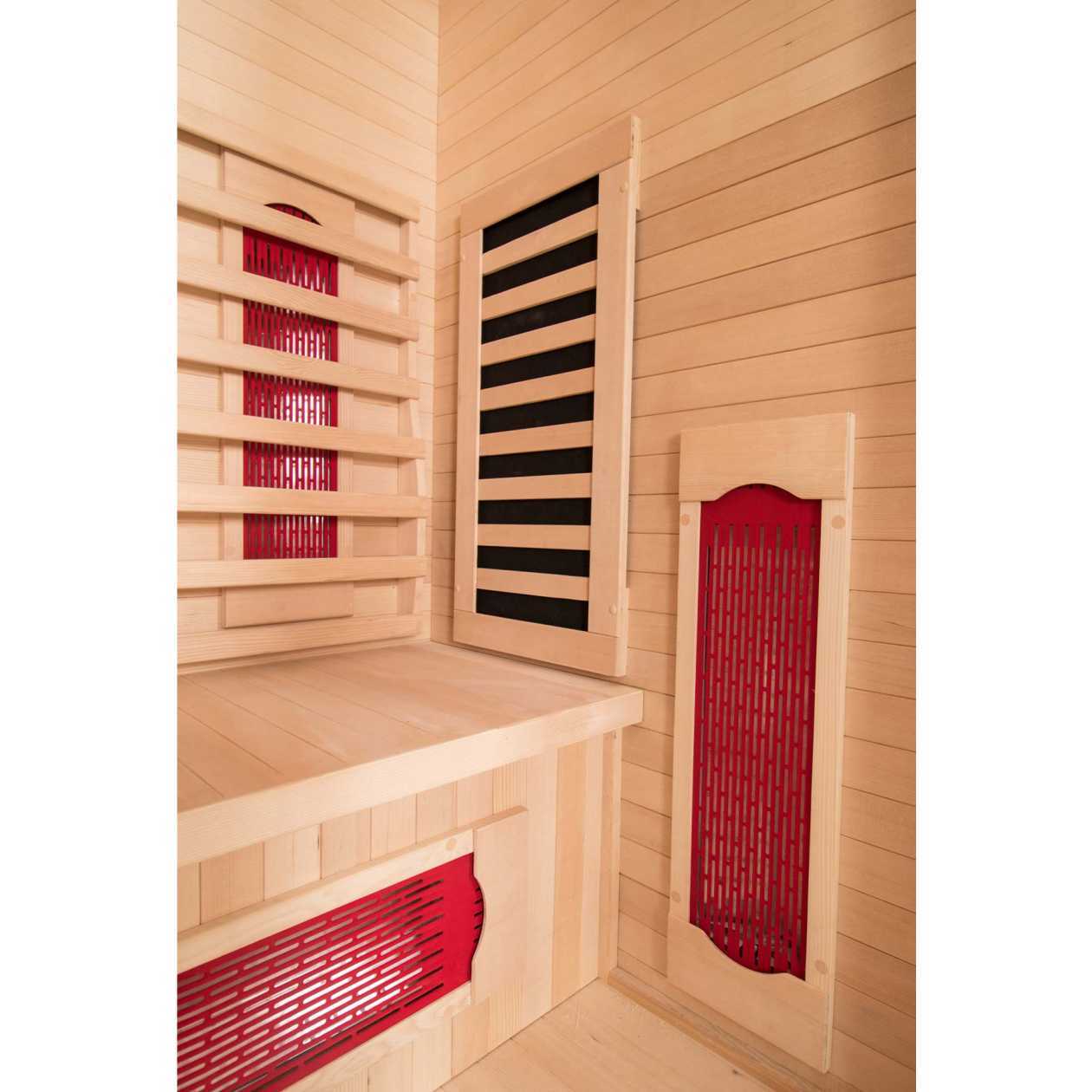 Miracle 2 Person 47L x 42W x 75H in Indoor Infrared Sauna - Image 3