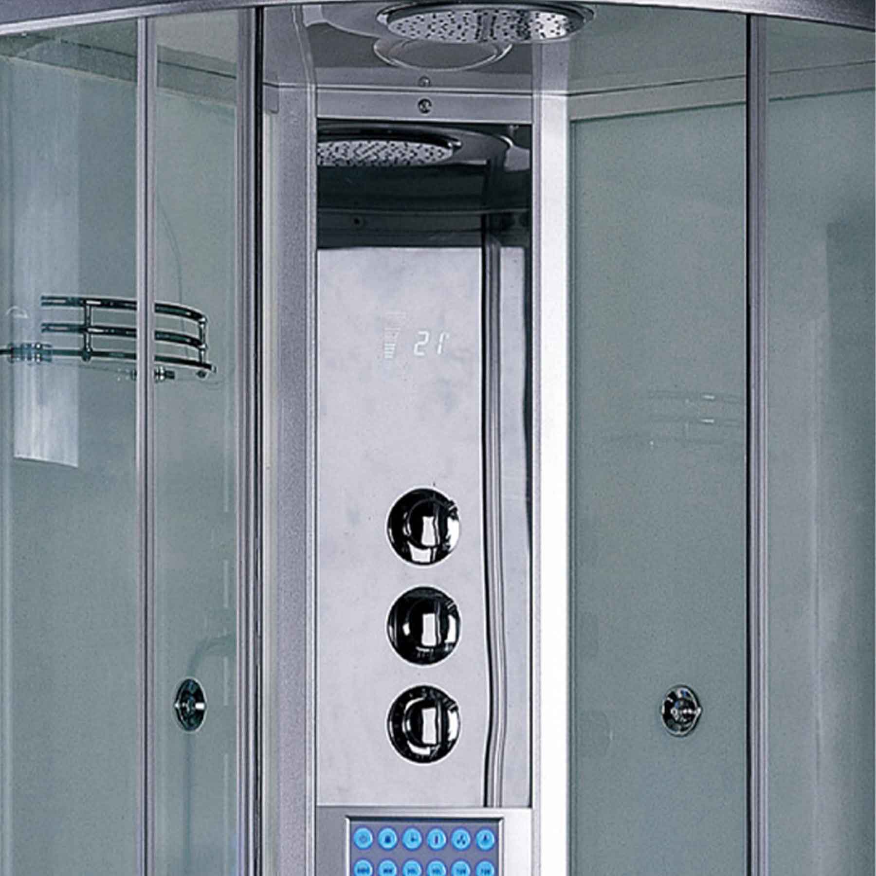 Platinum DZ934 35L x 35W x 87H 1 Person Walk In Steam Shower - Image 2