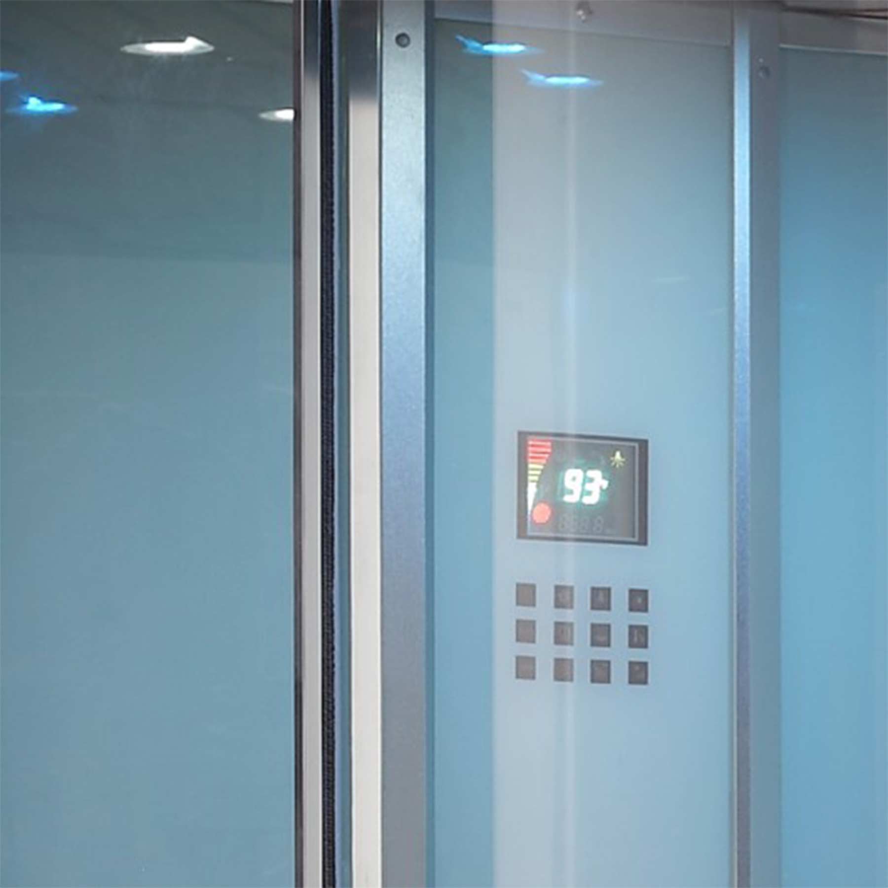 Platinum DZ963F8 39L x 39W x 89H 1 Person Corner Steam Shower - Image 2