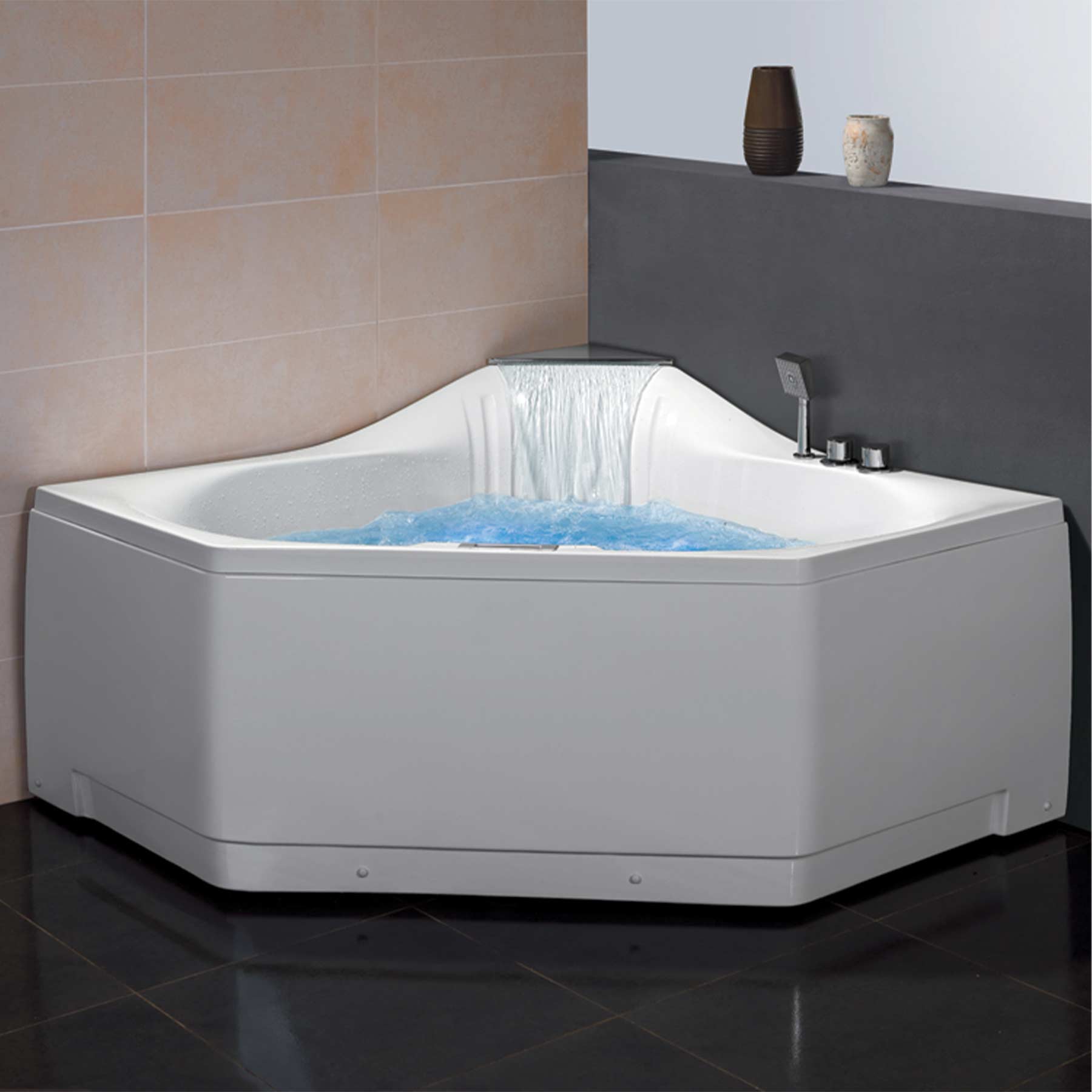 Platinum Eago 168 59L x 59W x 32H 2 Person Whirlpool Bathtub - Image 2
