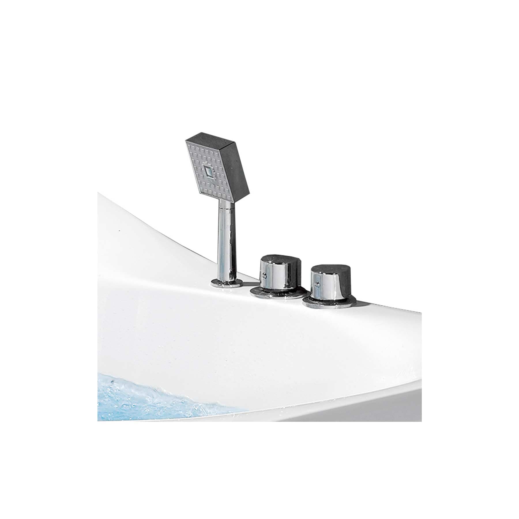 Platinum Eago 168 59L x 59W x 32H 2 Person Whirlpool Bathtub - Image 4