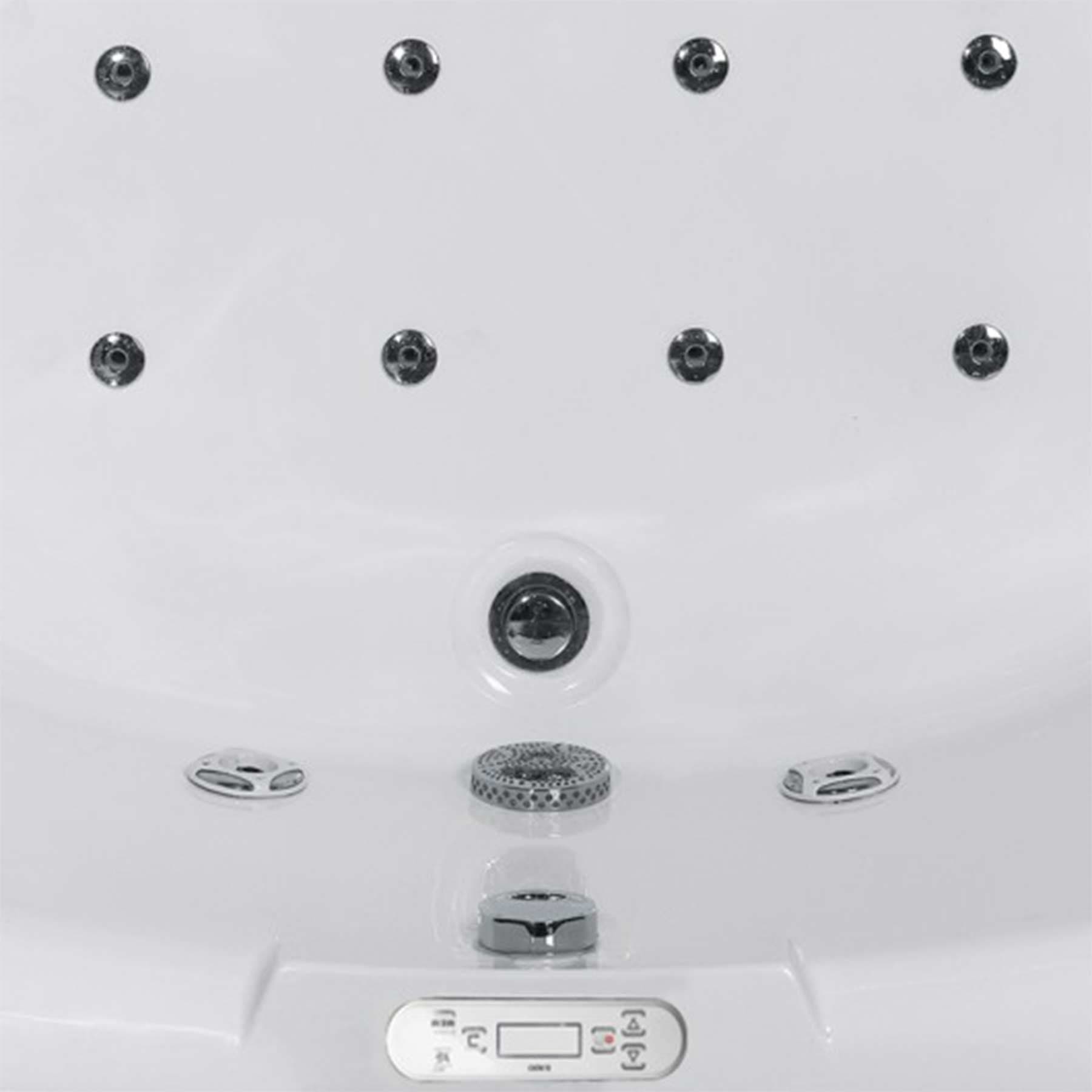 Platinum Eago 168 59L x 59W x 32H 2 Person Whirlpool Bathtub - Image 6