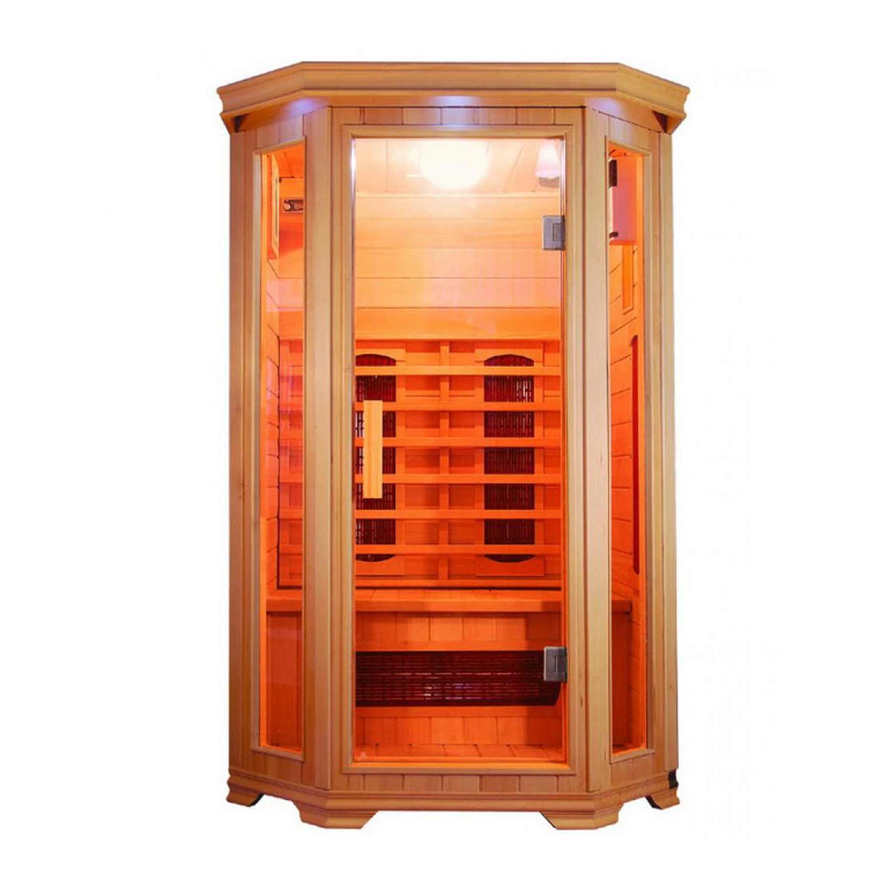Sunray Heathrow 2 Person Nano Hemlock Indoor Infrared Sauna