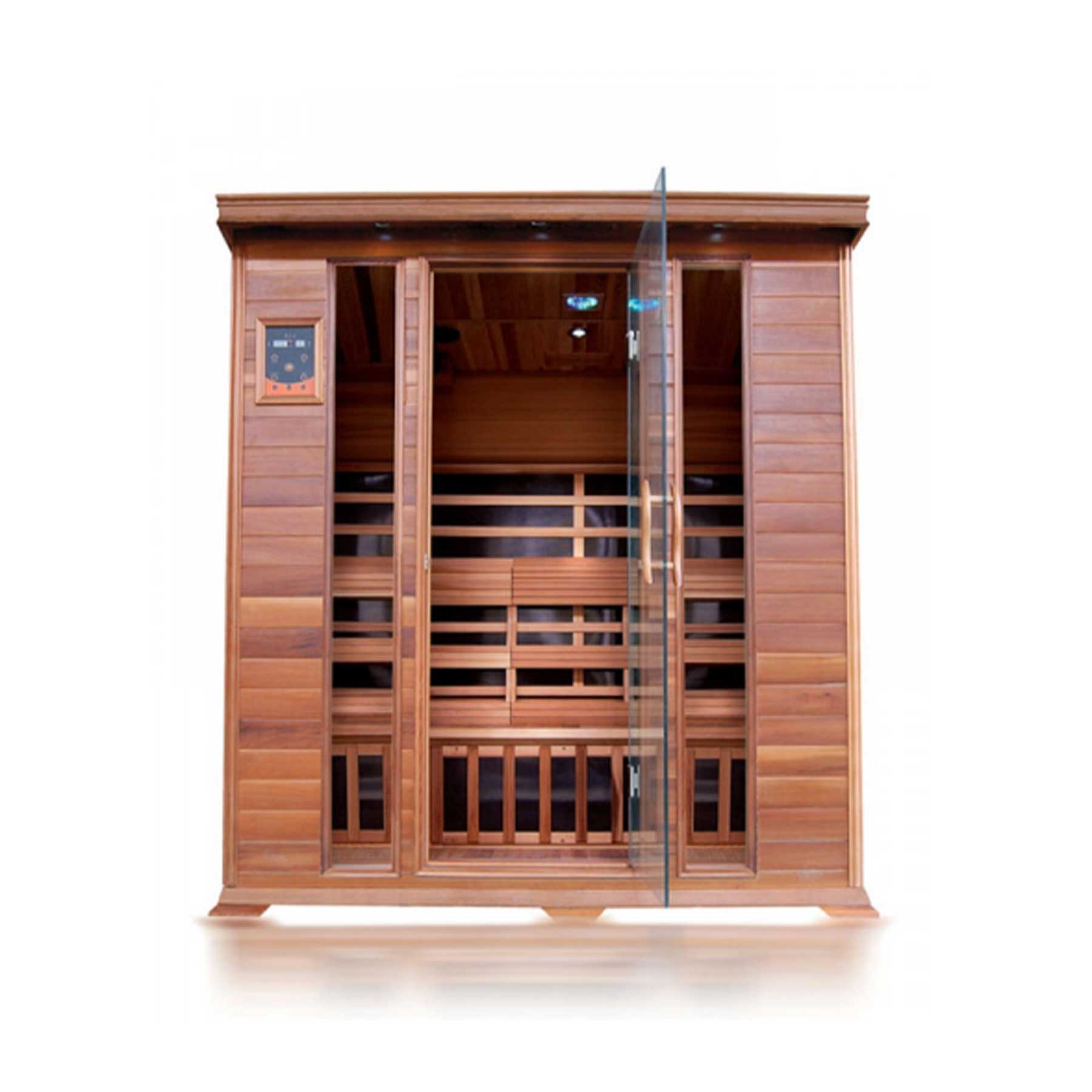 Sunray Sequoia 4 Person Nano Cedar Indoor Infrared Sauna - Image 7