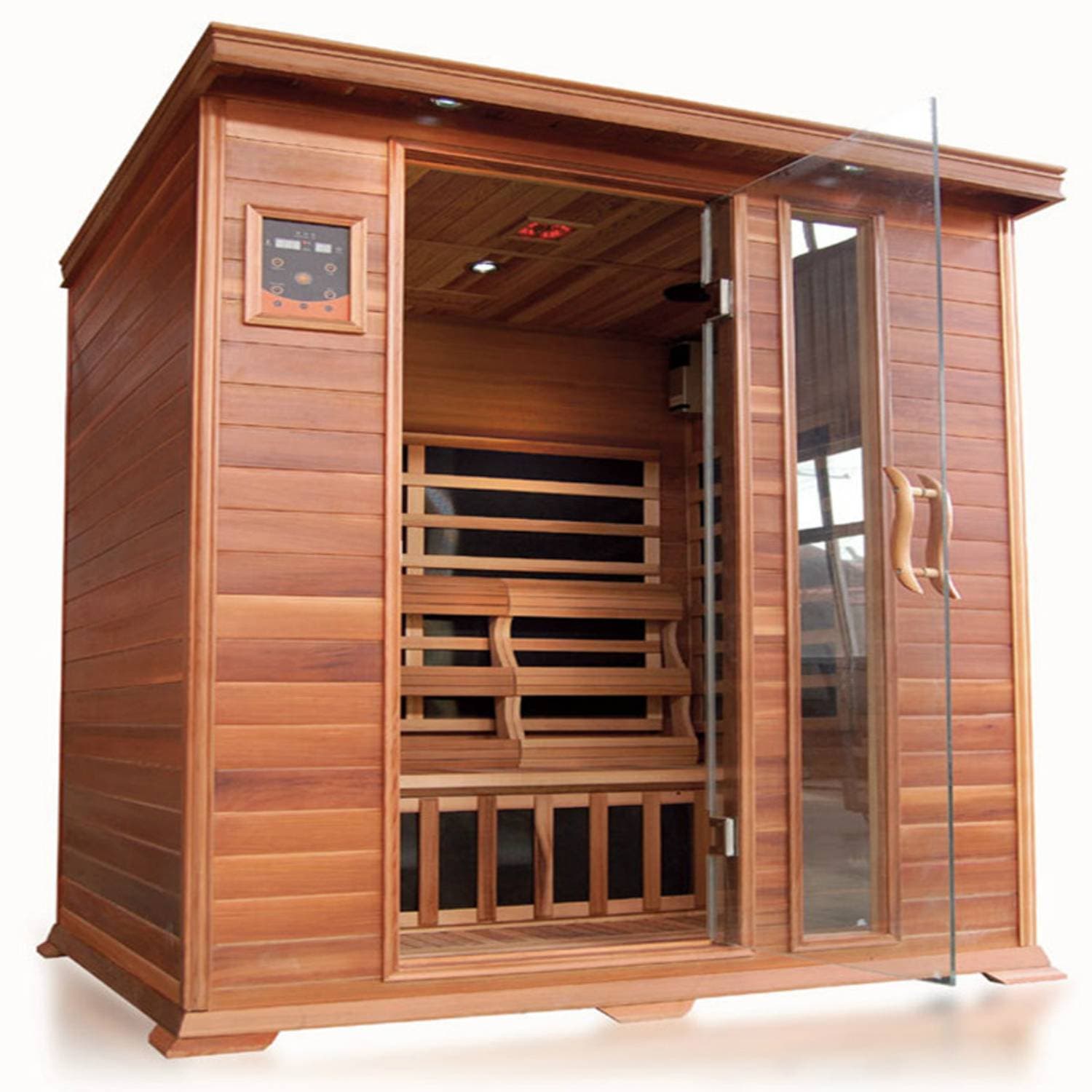 Sunray Savannah 3 Person Nano Cedar Indoor Infrared Sauna - Image 14