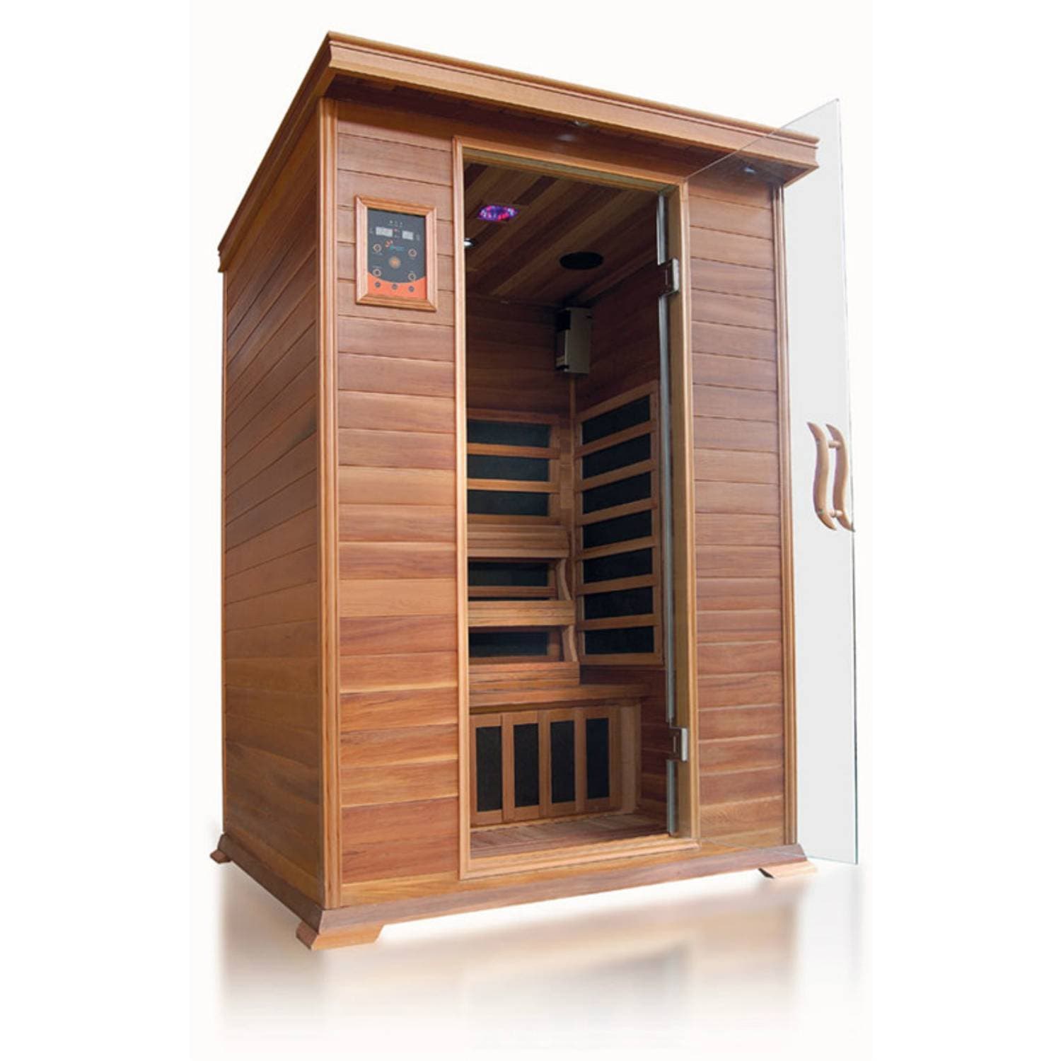 Sunray Sierra 2 Person Nano Cedar Indoor Infrared Sauna - Image 1