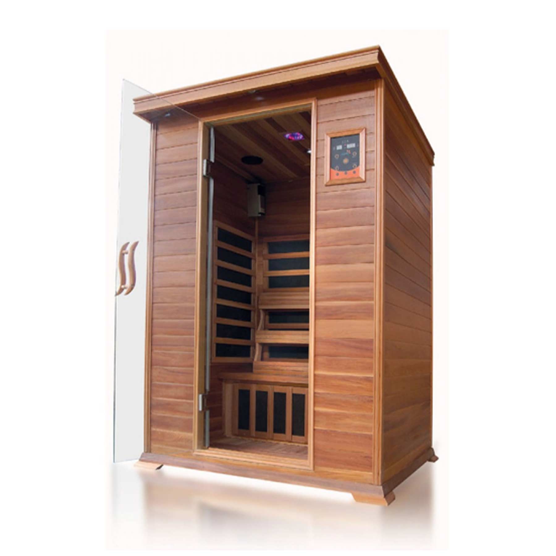 Sunray Sierra 2 Person Nano Cedar Indoor Infrared Sauna - Image 7