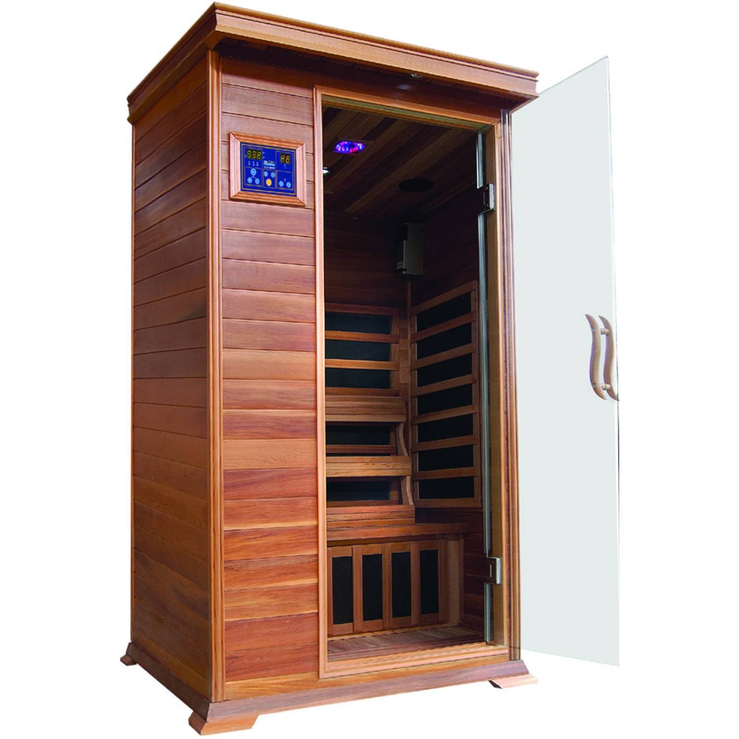 Sunray Sedona 1 Person Nano Cedar Indoor Infrared Sauna - Image 1