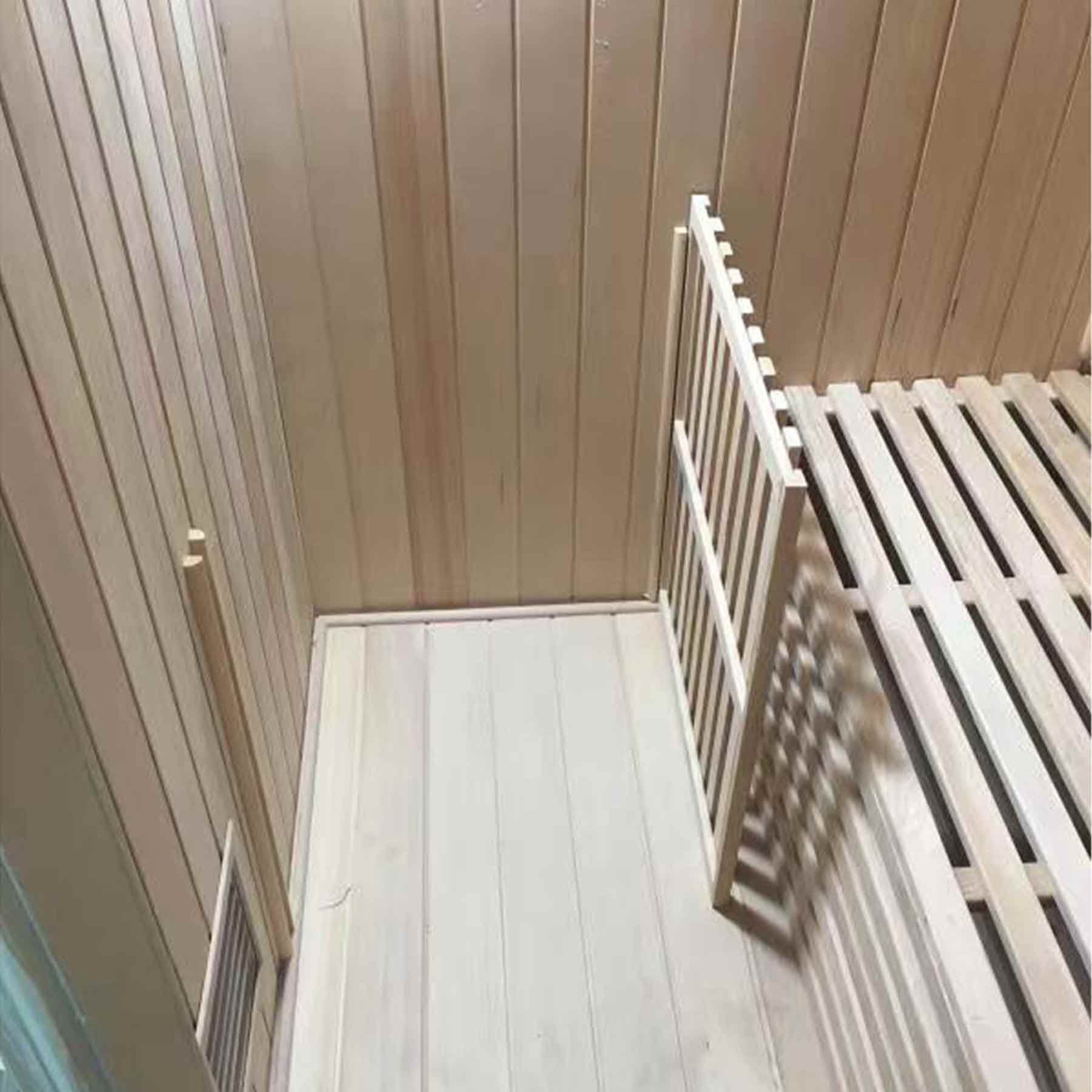 Aleko 4 Person 4.5 kW Hemlock Wet Dry Indoor Traditional Sauna - Image 11