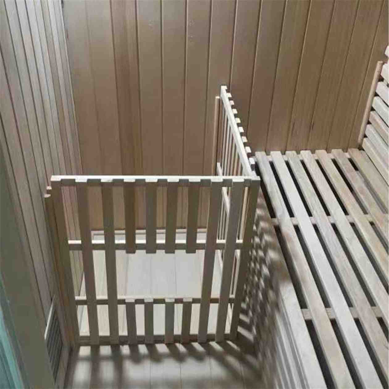 Aleko 4 Person 4.5 kW Hemlock Wet Dry Indoor Traditional Sauna - Image 9