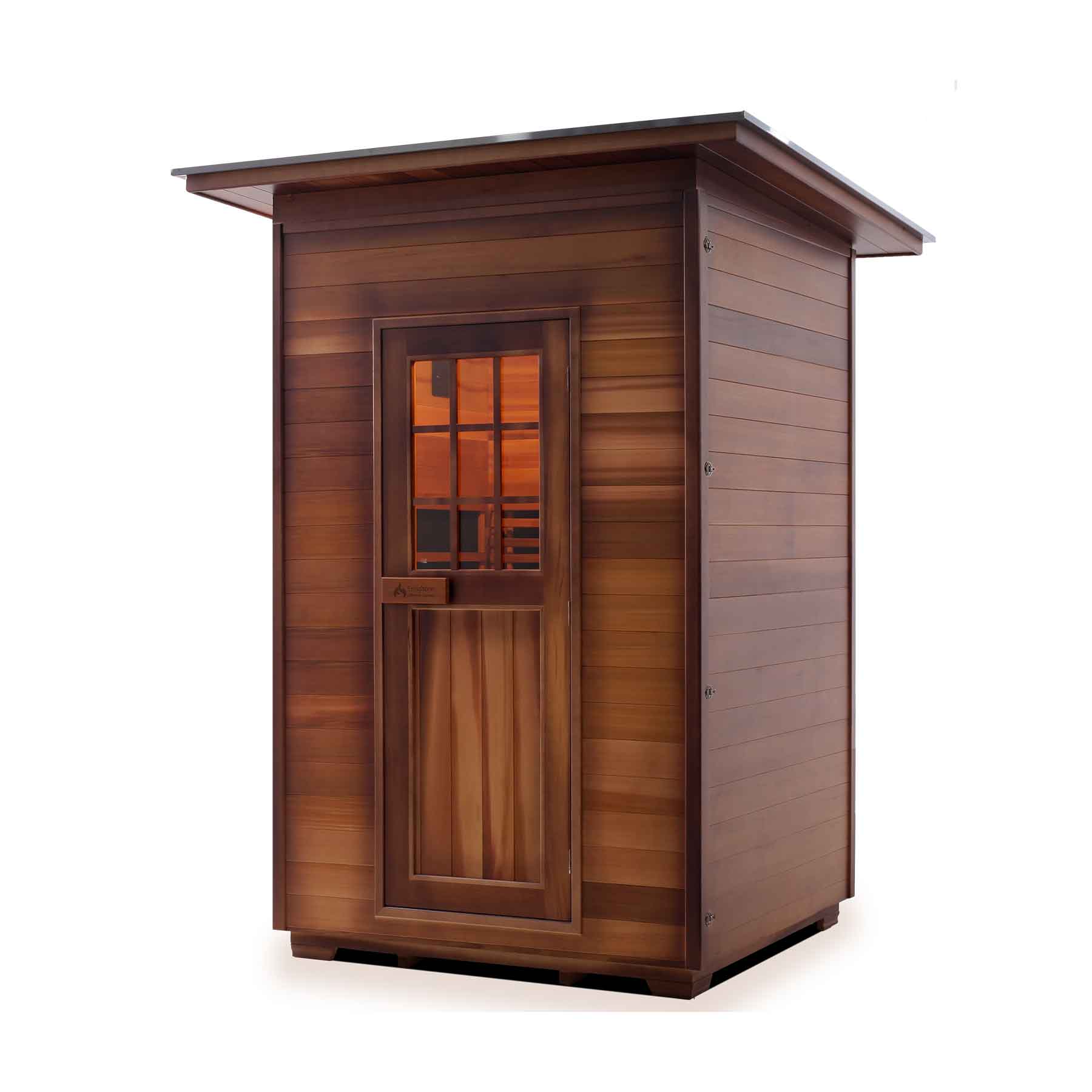 Enlighten Sapphire 2 Person 8 Heaters Outdoor Hybrid Sauna