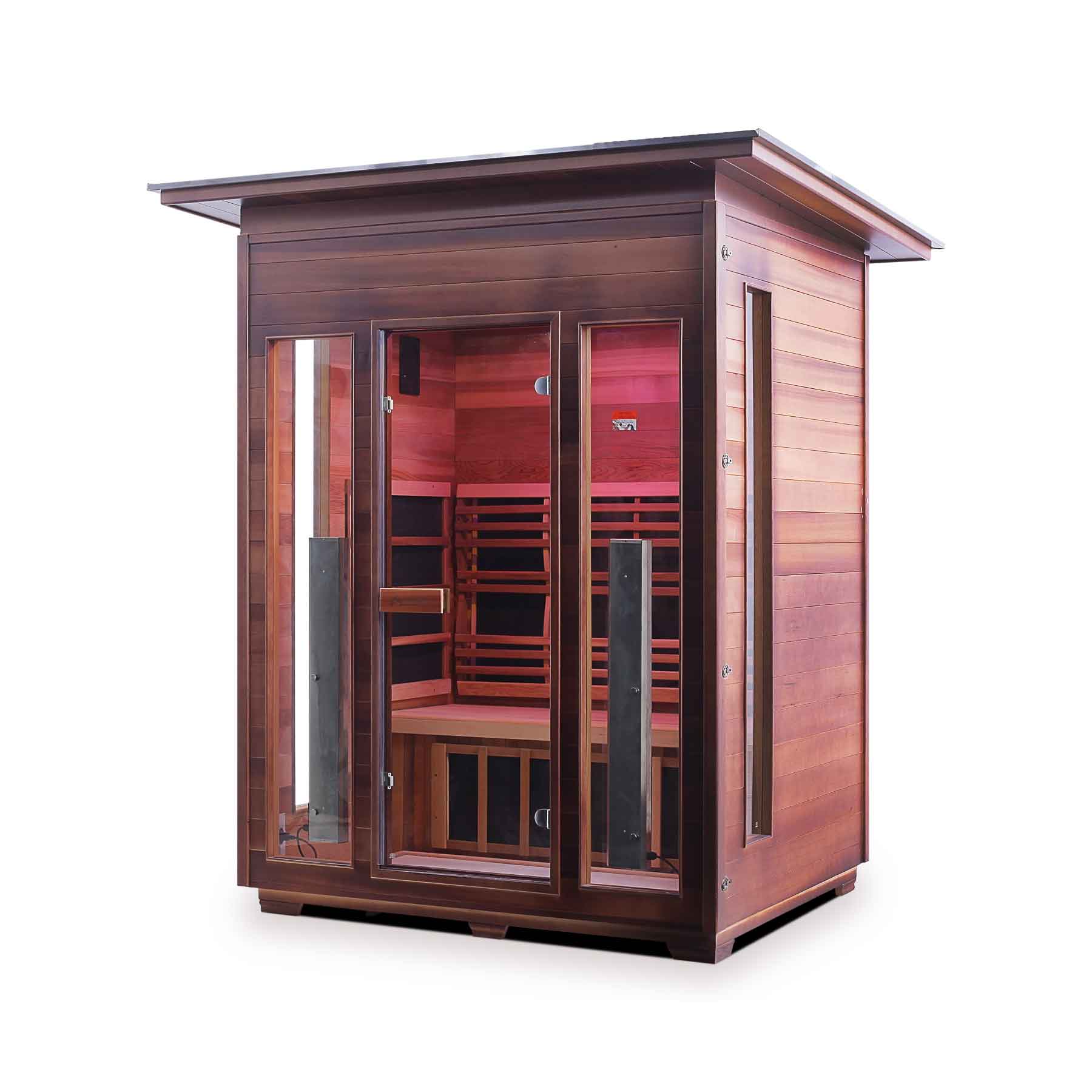 Enlighten Diamond 3 Person 8 Heaters Outdoor Hybrid Sauna