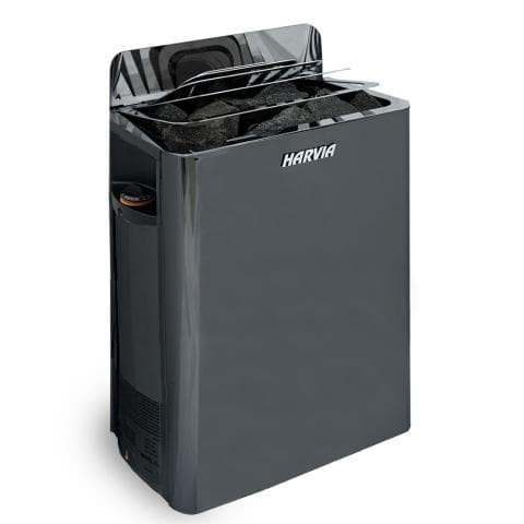 Harvia SW80 Wall-Mount Black Steel 8kW Electric Sauna Heater