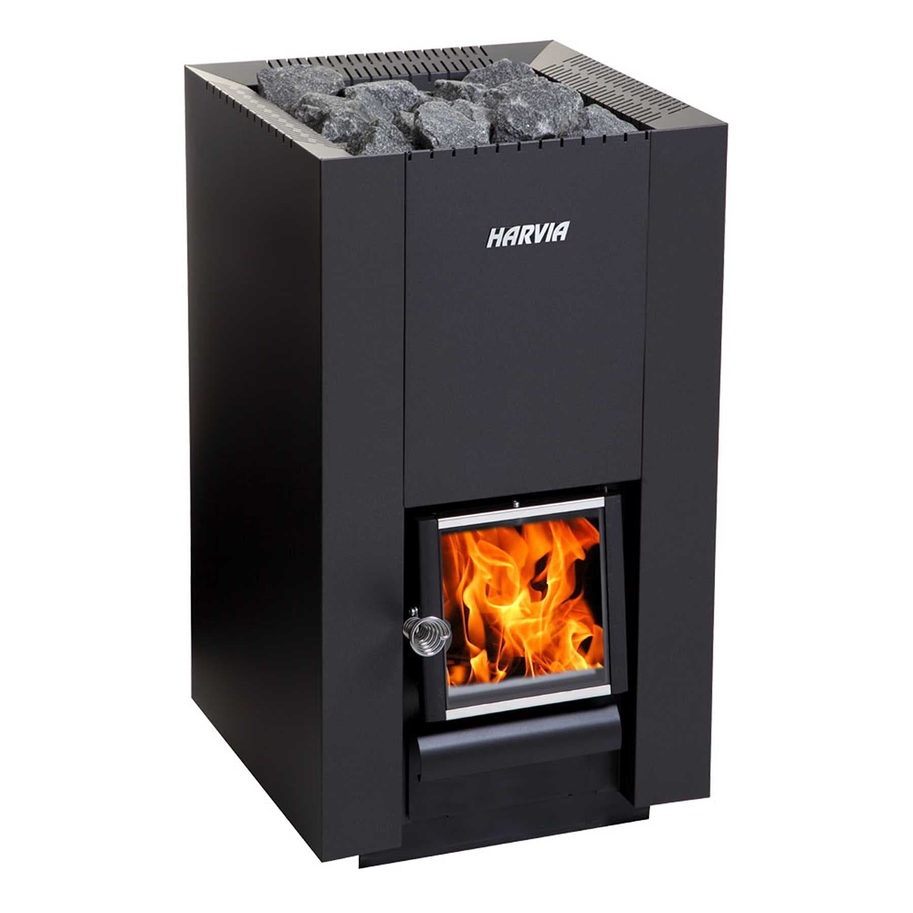 Harvia WK200C Linear Series Floor-Mount 26.1kW Wood Sauna Stove
