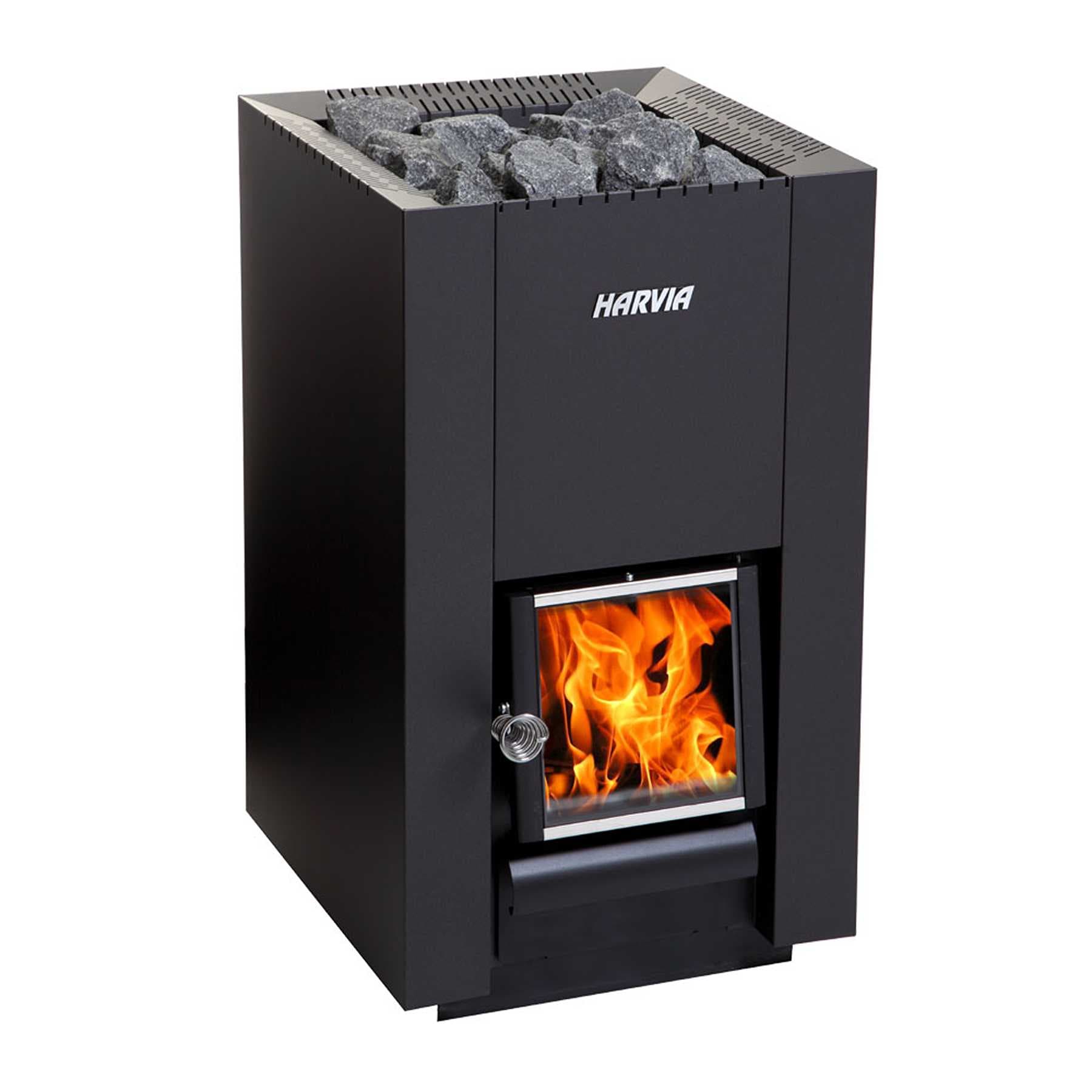 Harvia WK160C Linear Series Floor-Mount 17.9kW Wood Sauna Stove